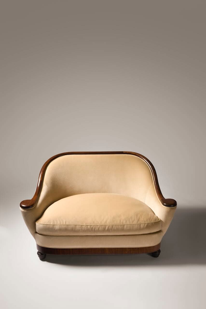ANDRE GROULT, SOFA, c. 1920
