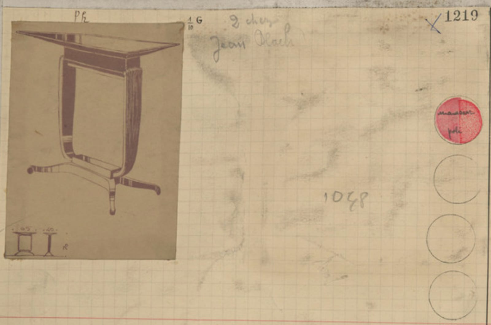 JACQUES-ÉMILE RUHLMANN, 'Bloch' tables, c. 1926