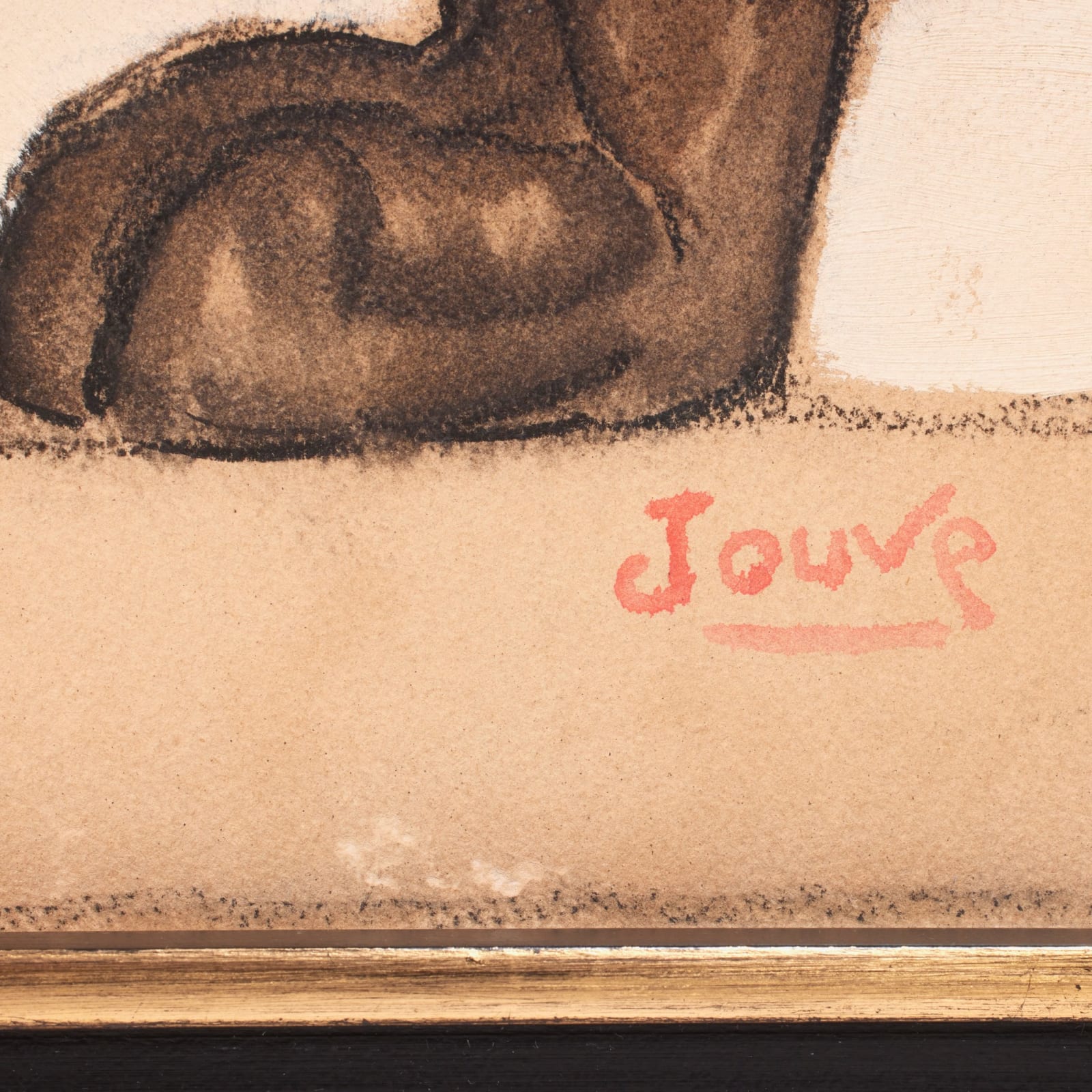 PAUL JOUVE, 'PANTHERE NOIR MARCHANT', c. 1930