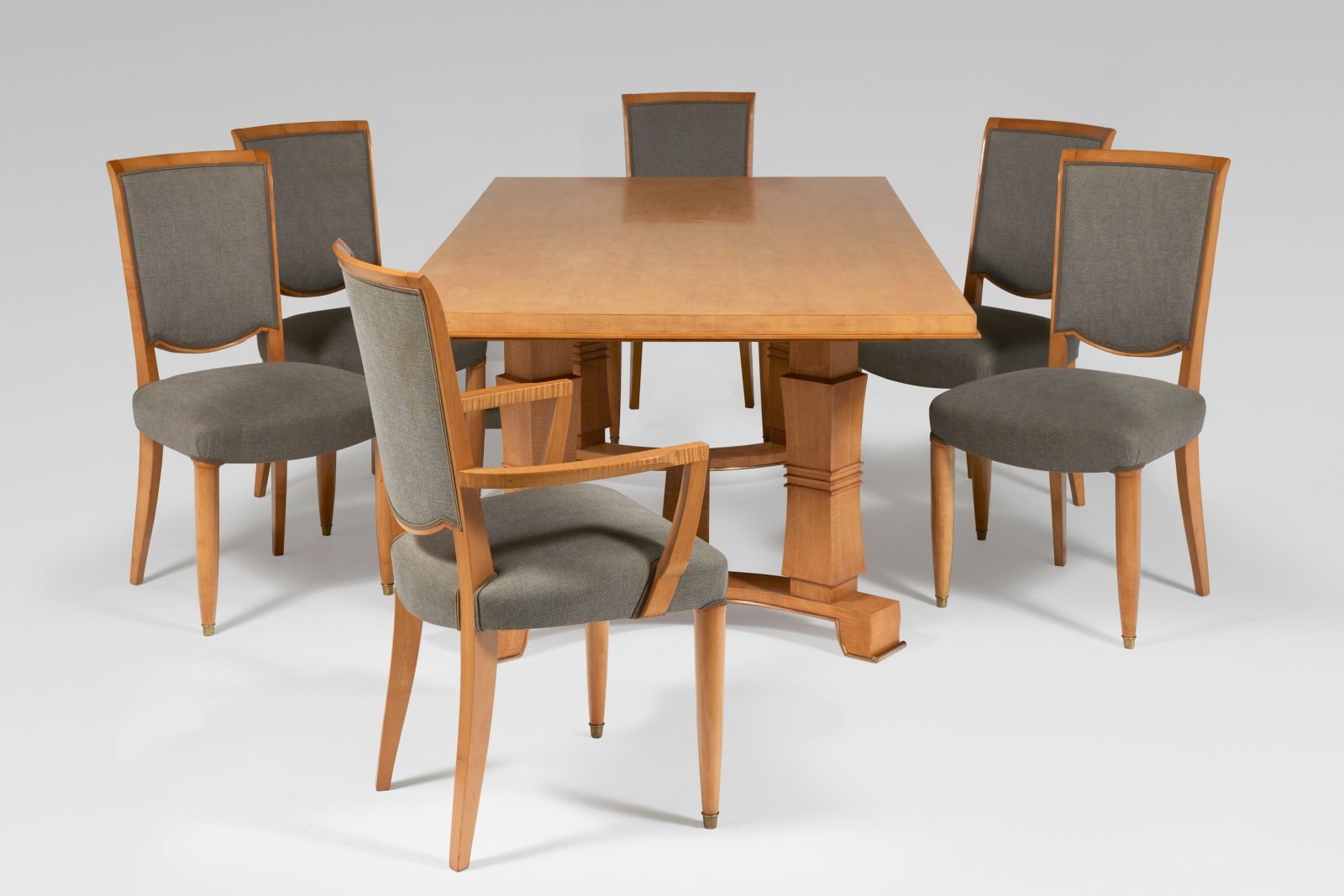 JULES LELEU, DINING TABLE, c. 1945