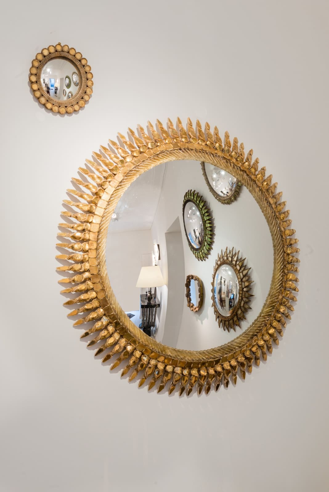 LINE VAUTRIN, MIRROR ' SOLEIL TORSADE', c. 1960