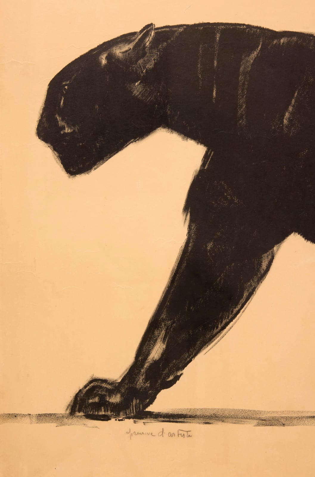 PAUL JOUVE, Panthère noire, c. 1922