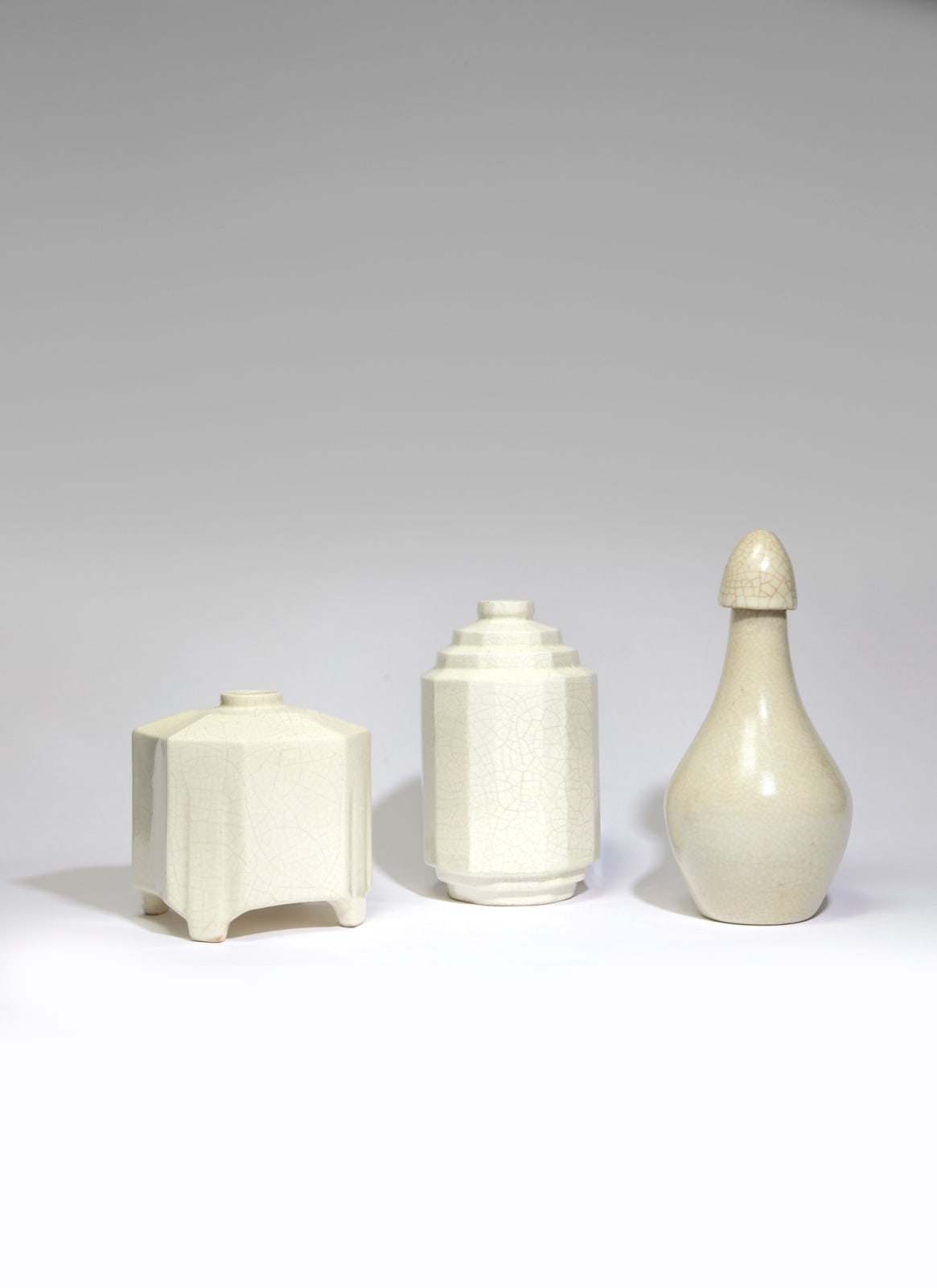 RAOUL LACHENAL, LIQUEUR BOTTLE, c. 1920