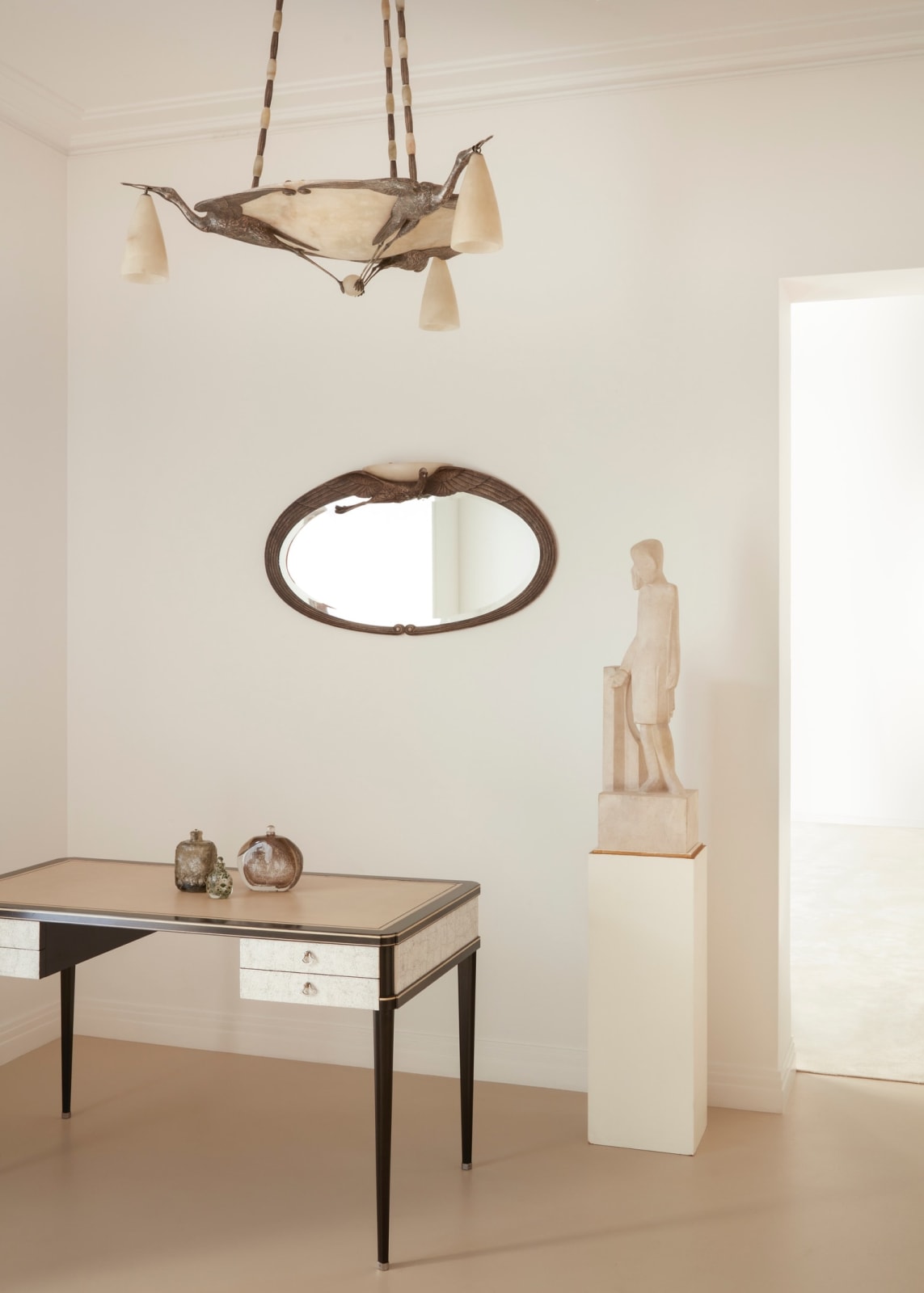 ALBERT CHEURET, 'Cigogne' Mirror , c. 1925
