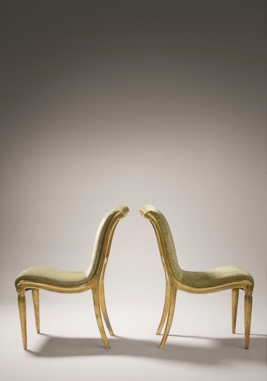 ARMAND-ALBERT RATEAU, FOUR CHAIRS, c. 1928