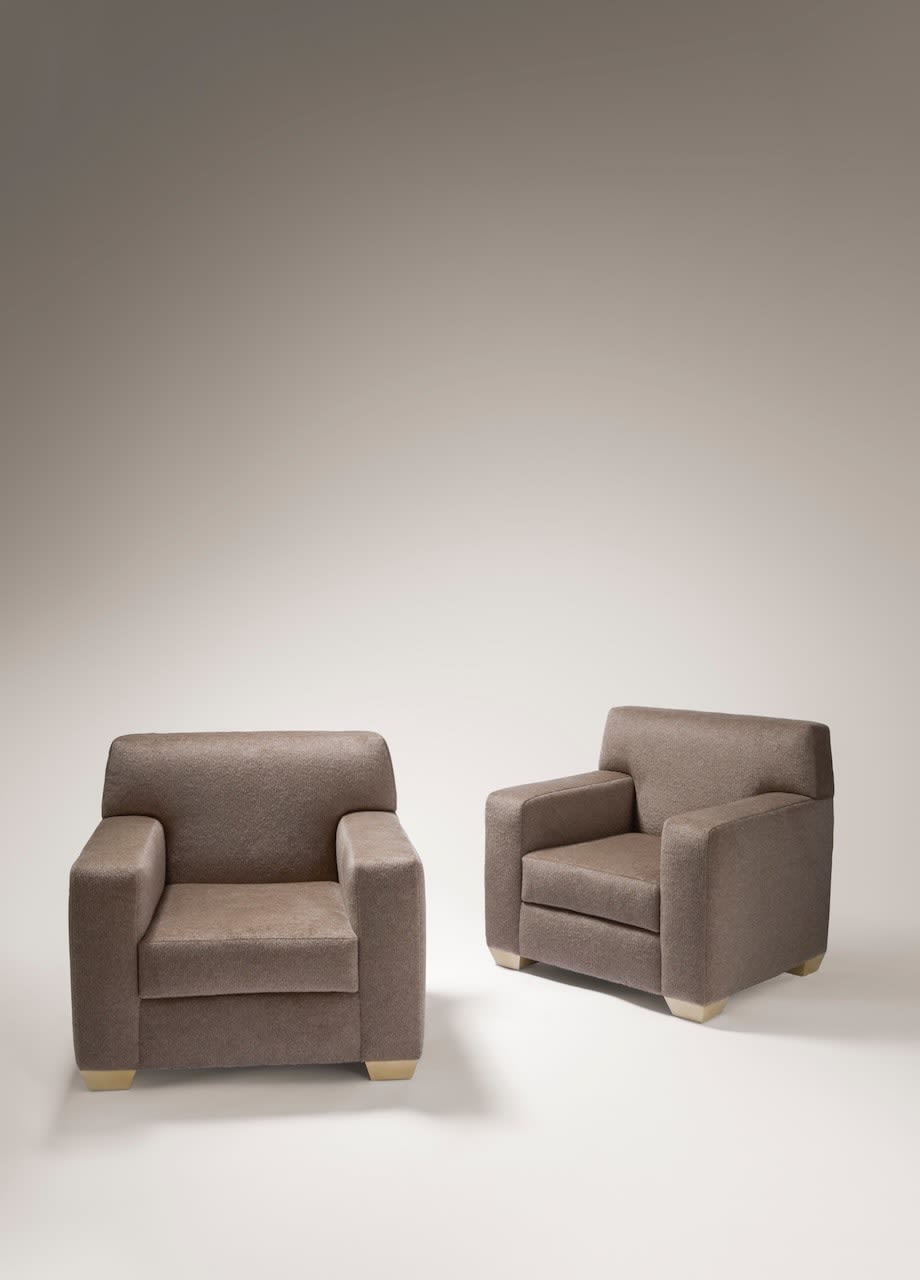 JEAN-MICHEL FRANK, Pair of armchairs , c. 1930