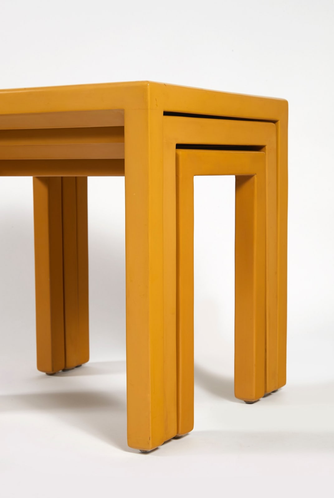 JEAN DUNAND, NESTING TABLES, c. 1928