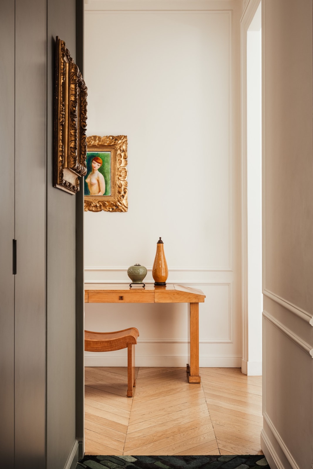 PIERRE CHAREAU, 'MT1015' STOOL, c. 1927