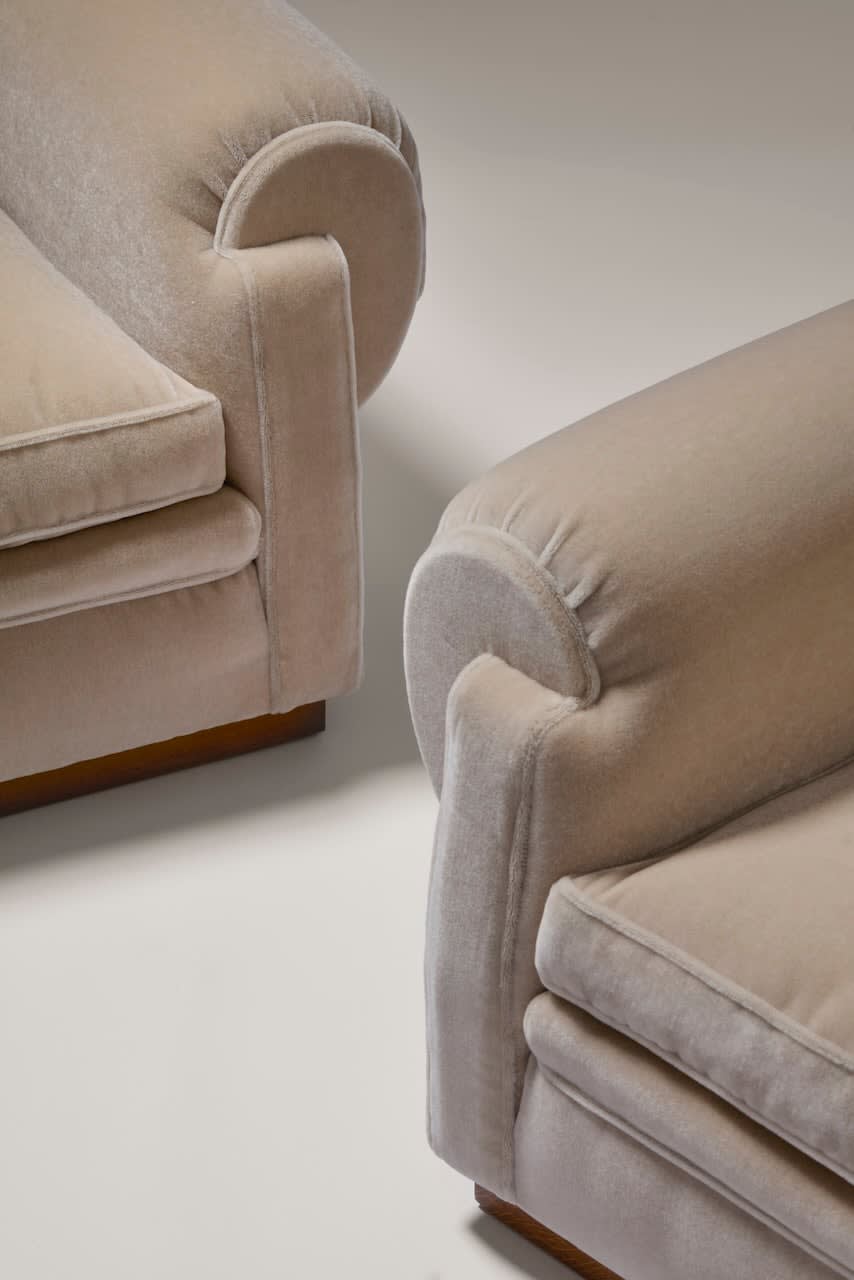 DOMINIQUE, Pair of armchairs , c. 1930