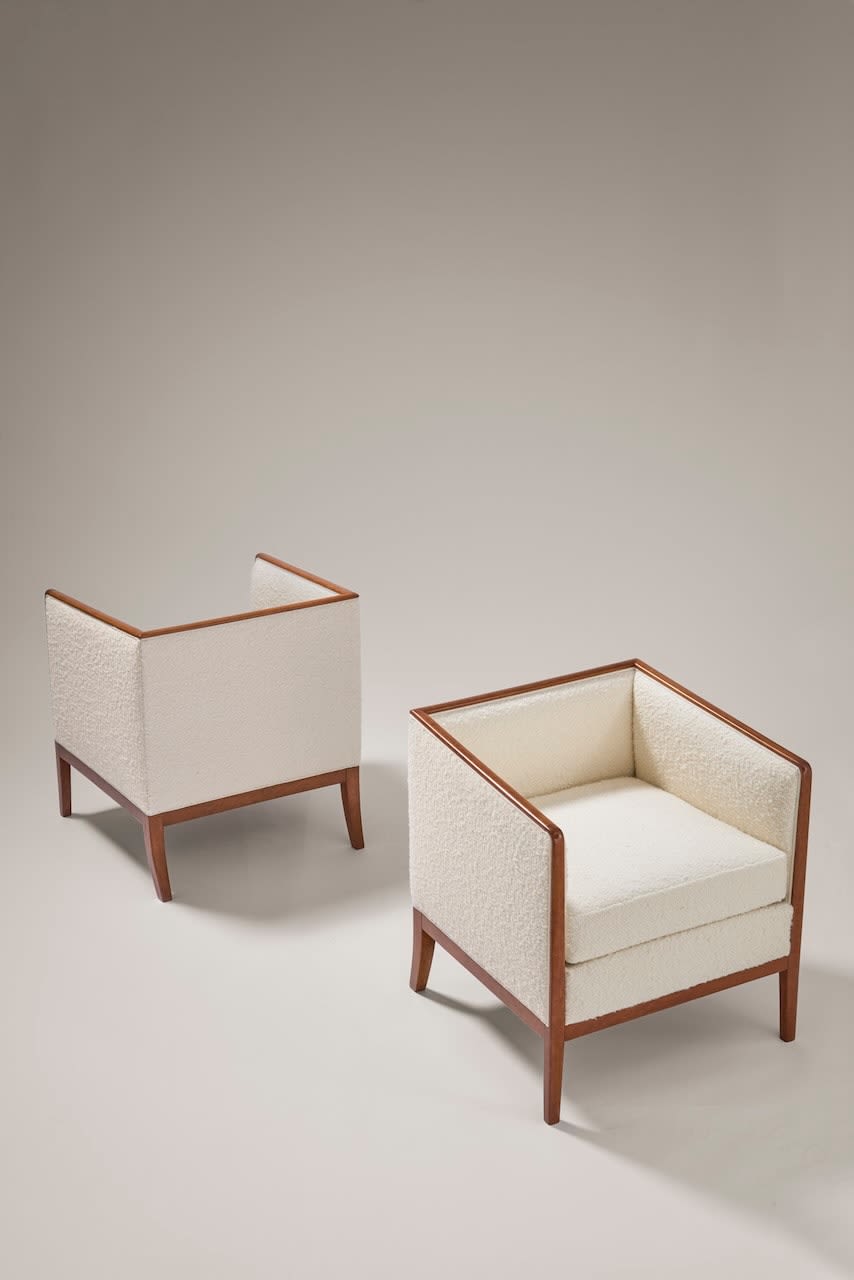 JEAN-MICHEL FRANK, PAIR OF ARMCHAIRS , c. 1928