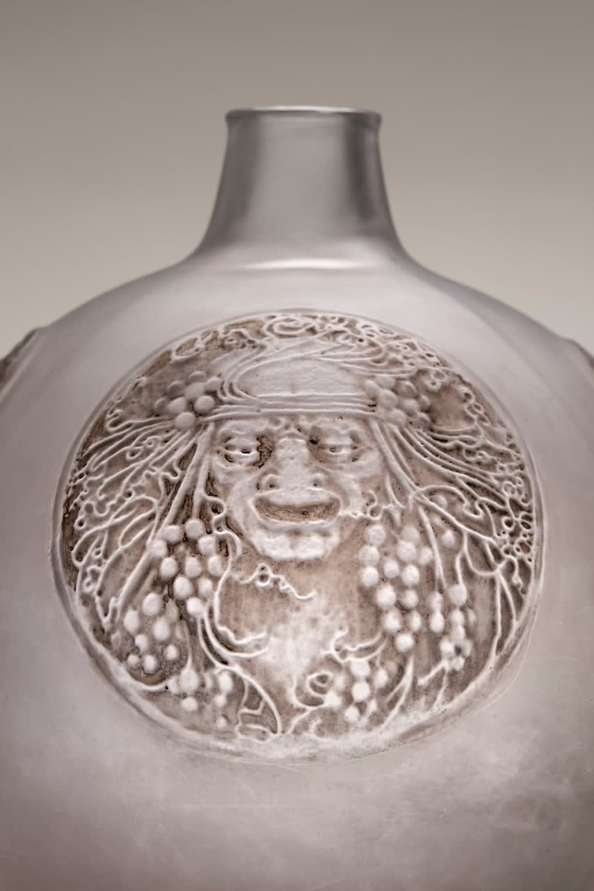RENÉ LALIQUE, VASE 'QUATRE MASQUES', c. 1920