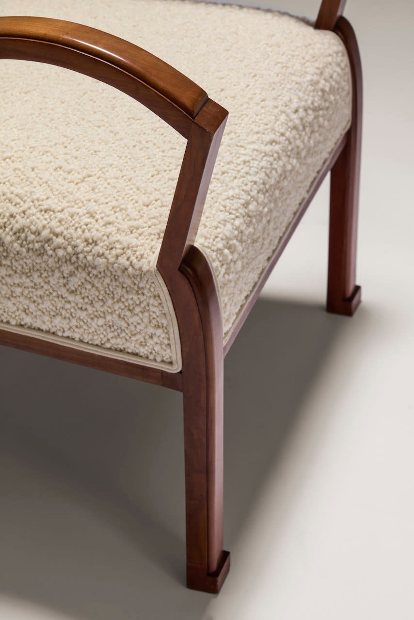 EUGÈNE PRINTZ, PAIR OF GEOMETRICAL ARMCHAIRS, c. 1928