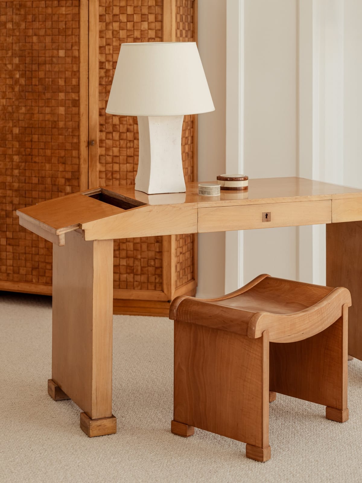 PIERRE CHAREAU, 'MT1015' STOOL, c. 1927