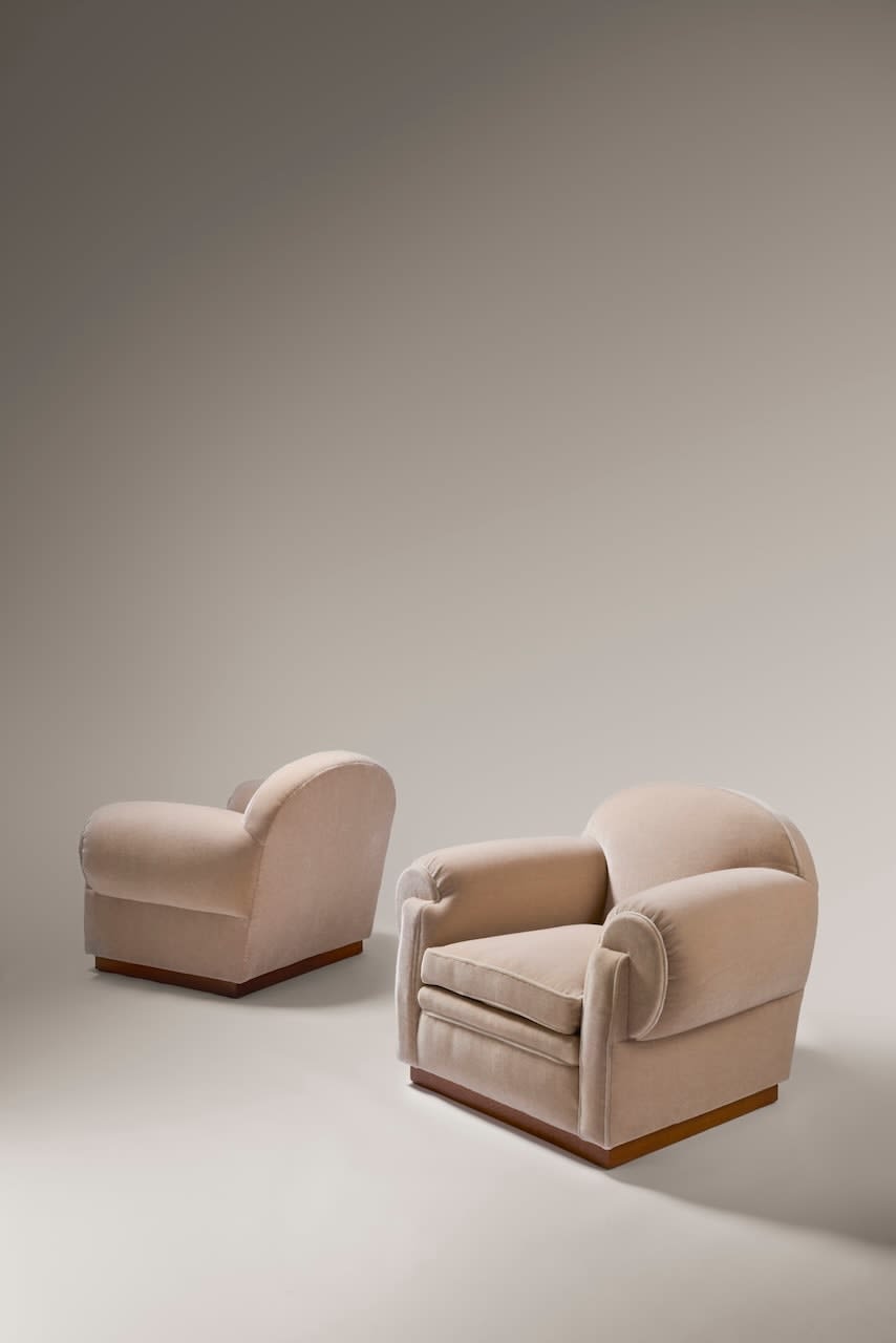 DOMINIQUE, Pair of armchairs , c. 1930