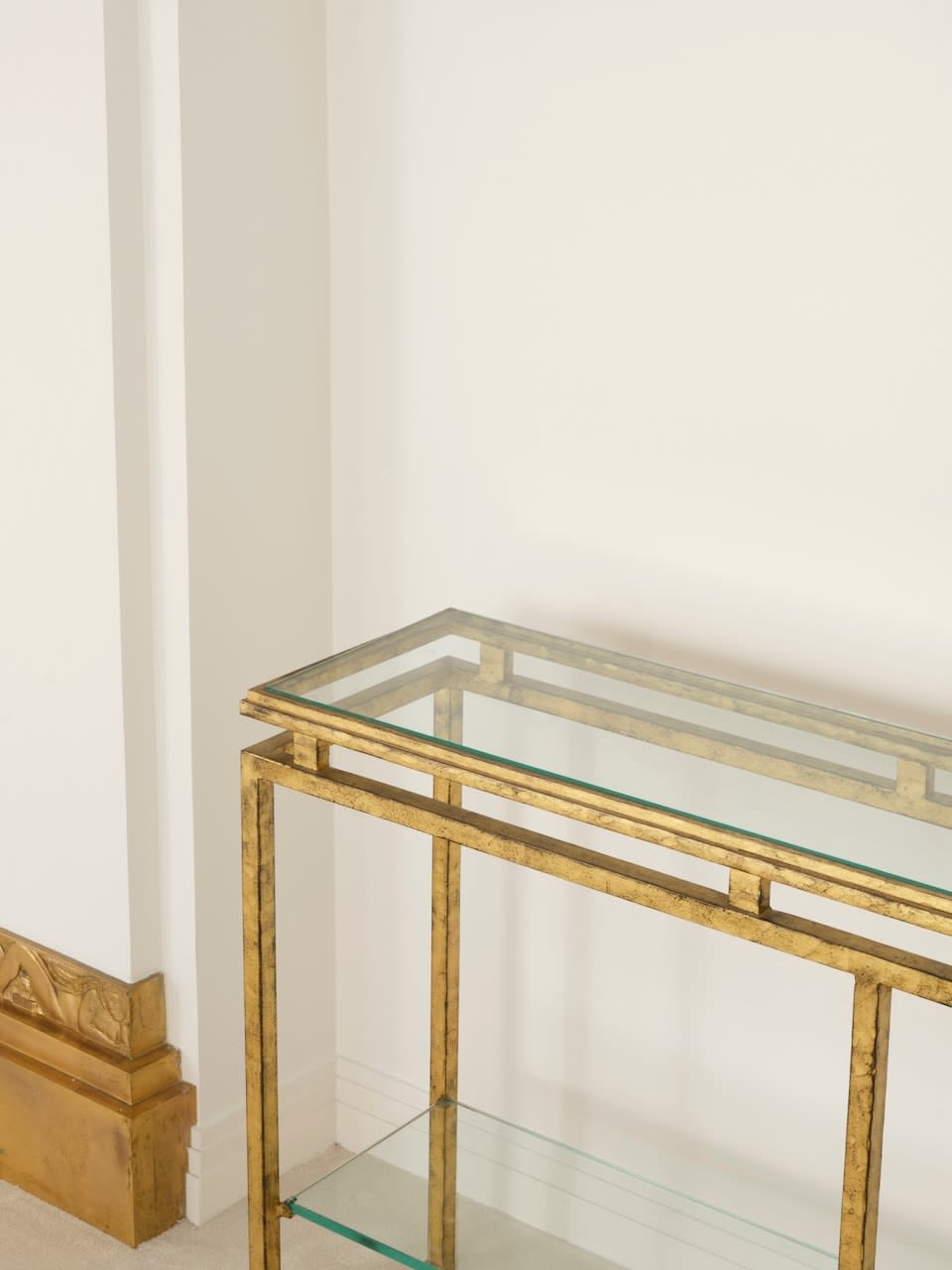 GILBERT POILLERAT, CONSOLE, c. 1972