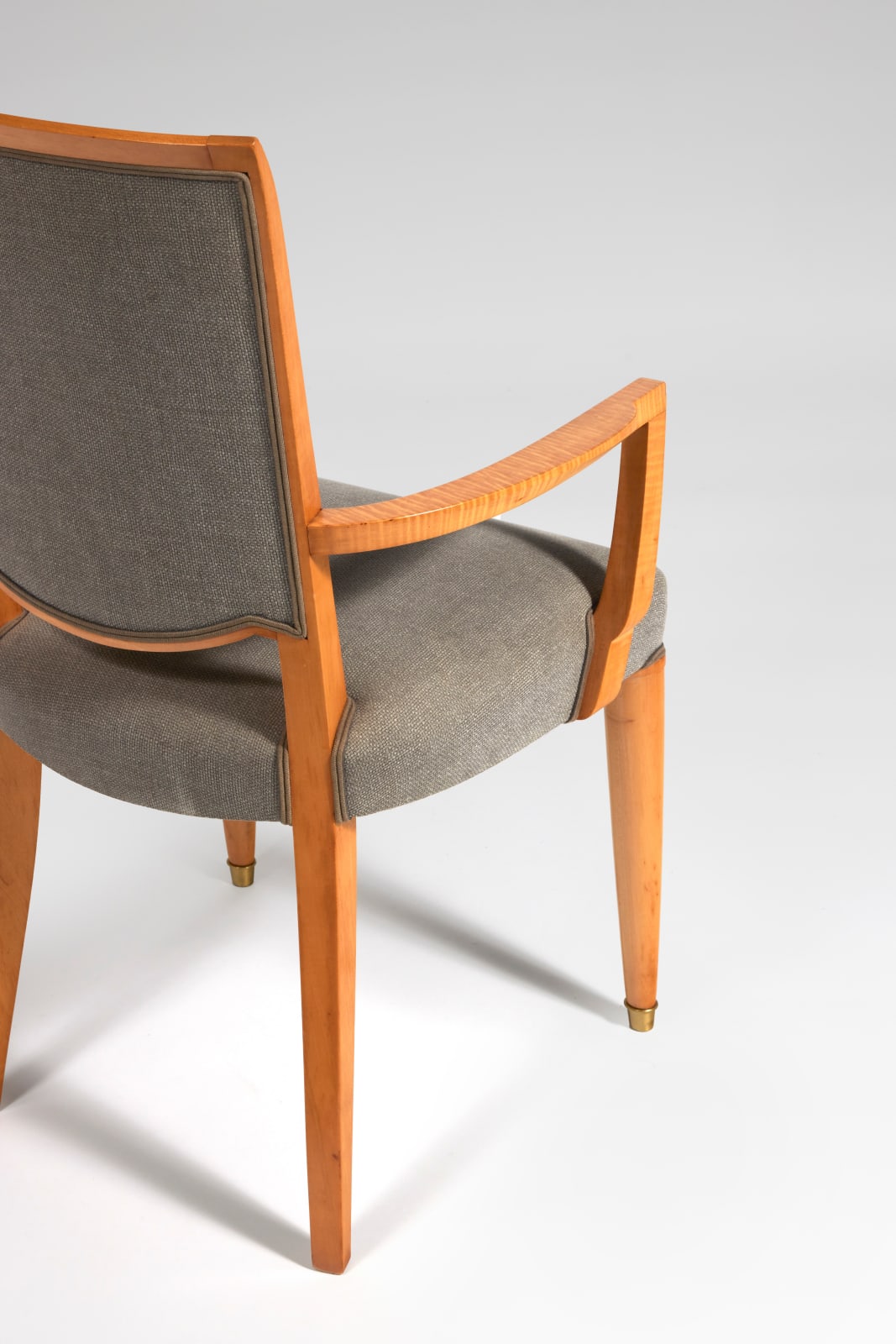 JULES LELEU, SET OF 4 ARMCHAIRS, c. 1948