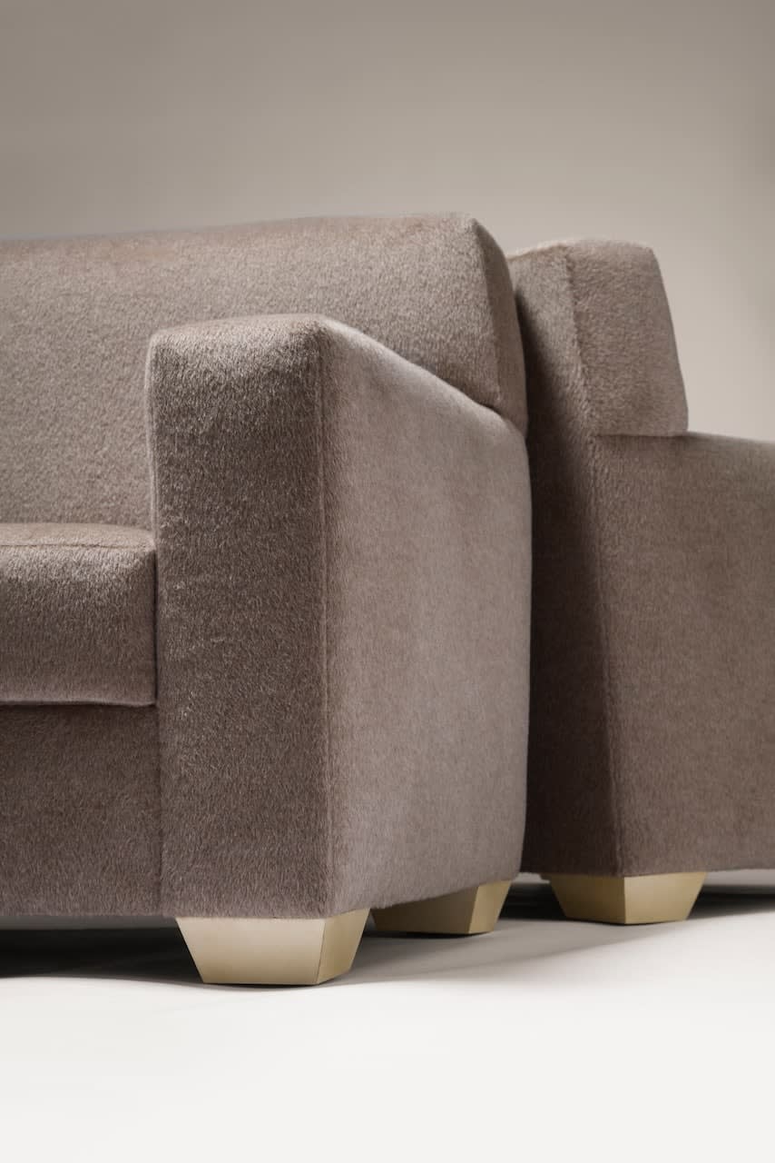 JEAN-MICHEL FRANK, Pair of armchairs , c. 1930