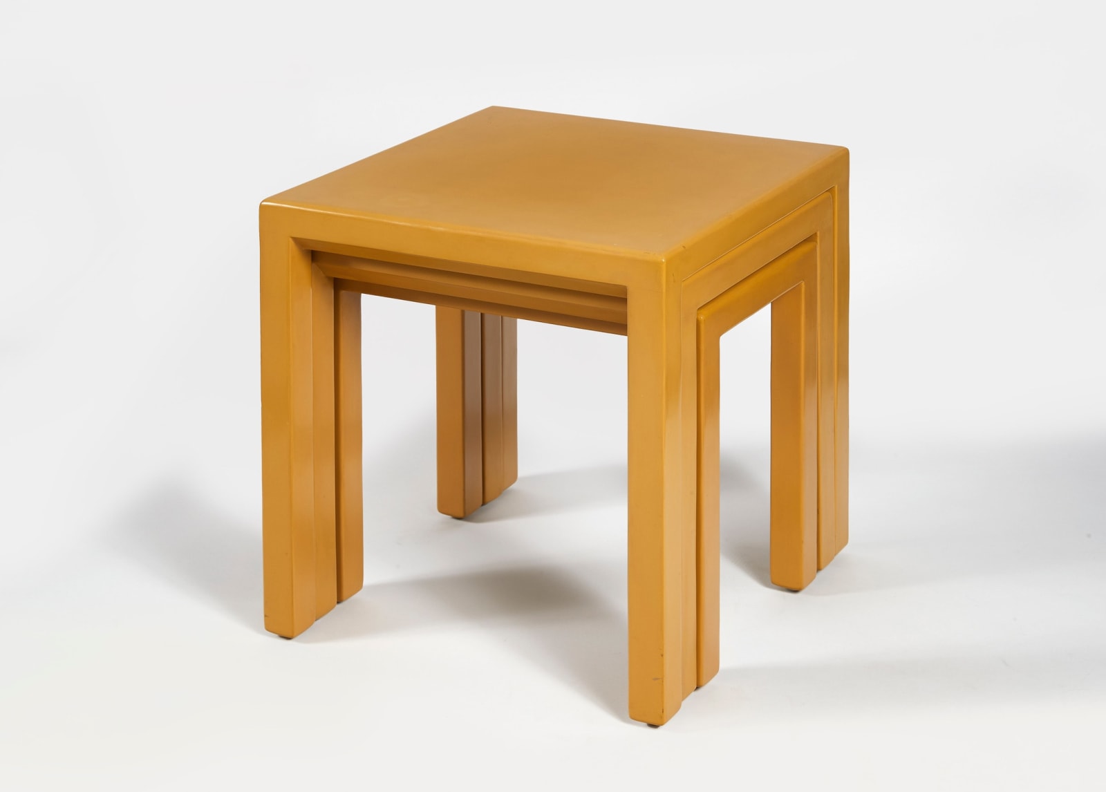 JEAN DUNAND, NESTING TABLES, c. 1928