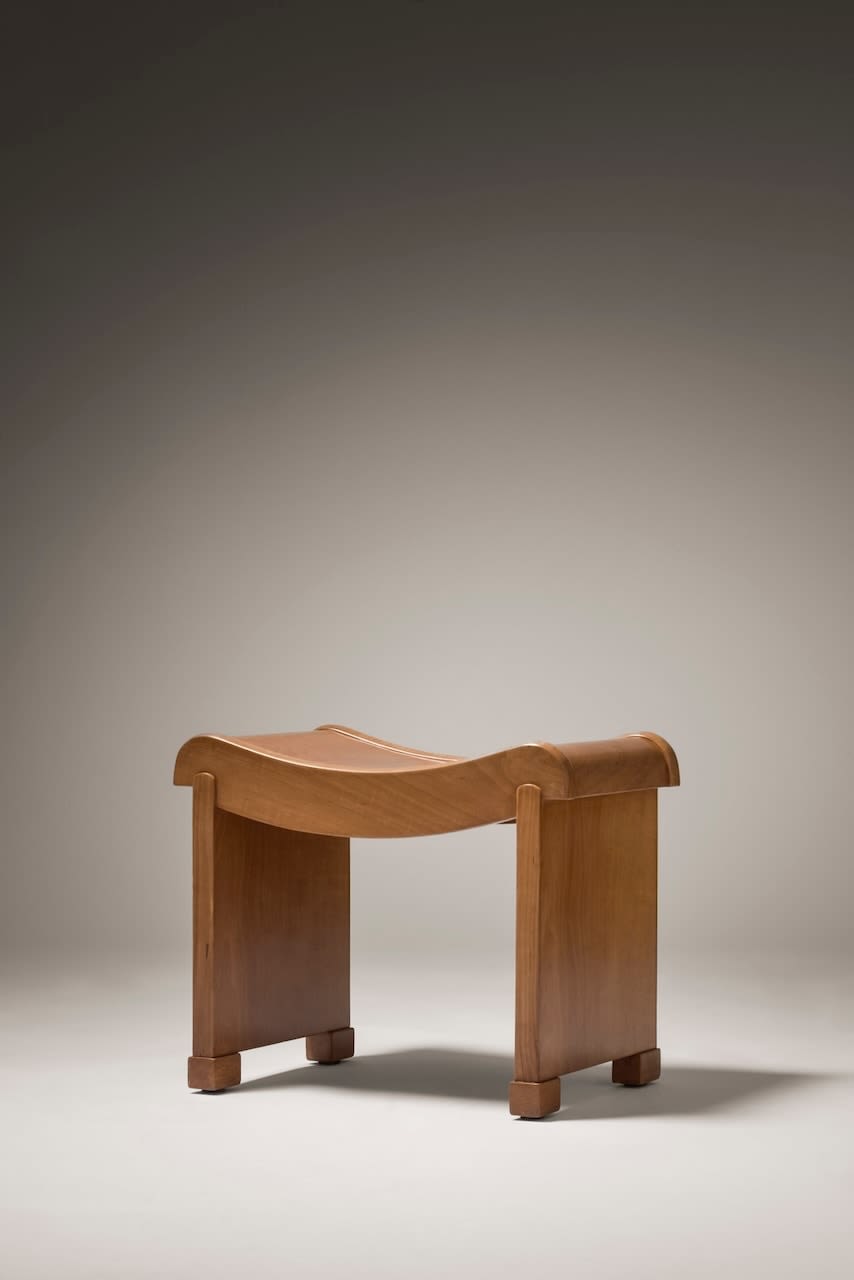 PIERRE CHAREAU, 'MT1015' STOOL, c. 1927