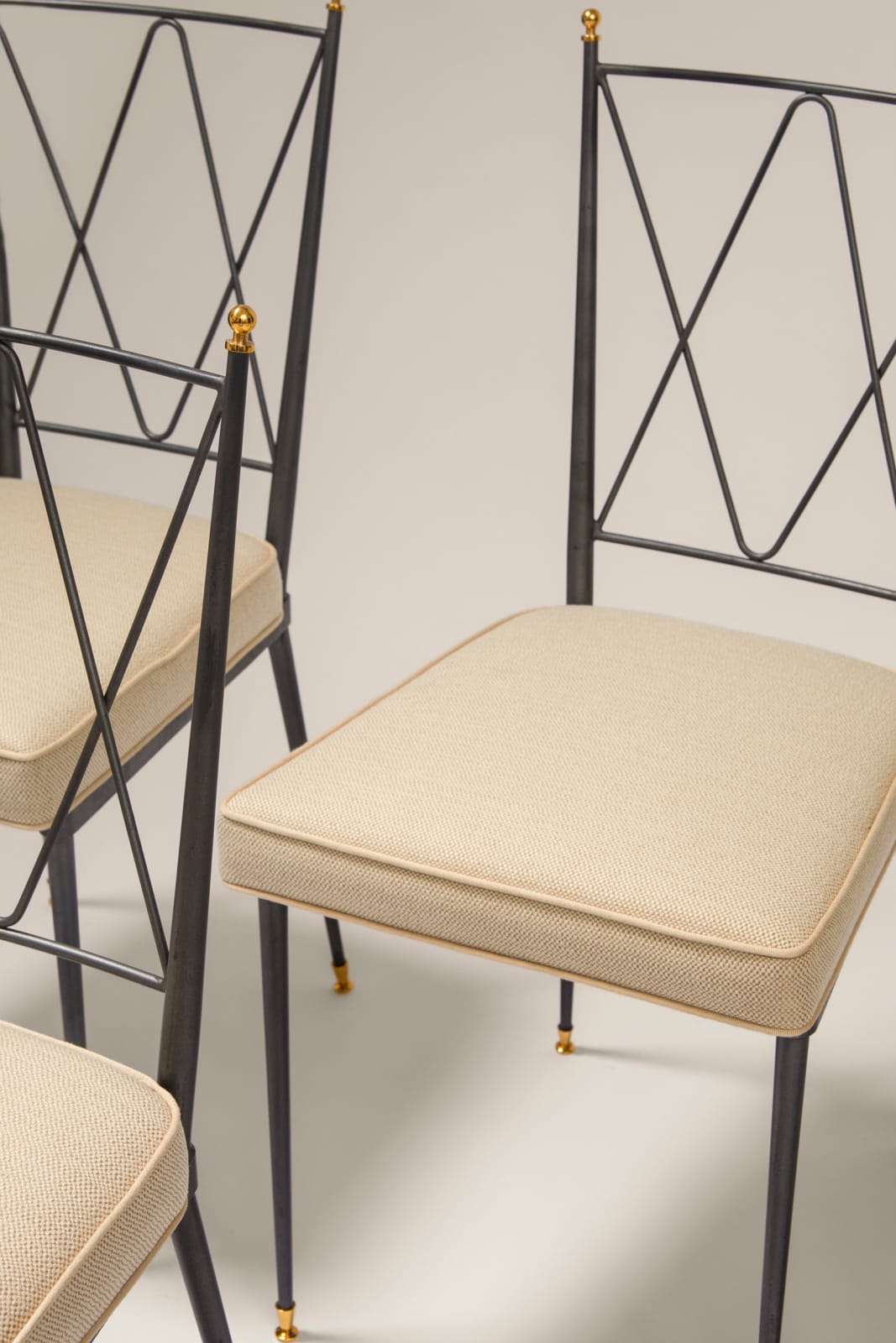 CLAUDE DELOR, Set of 8 chairs , c. 1960
