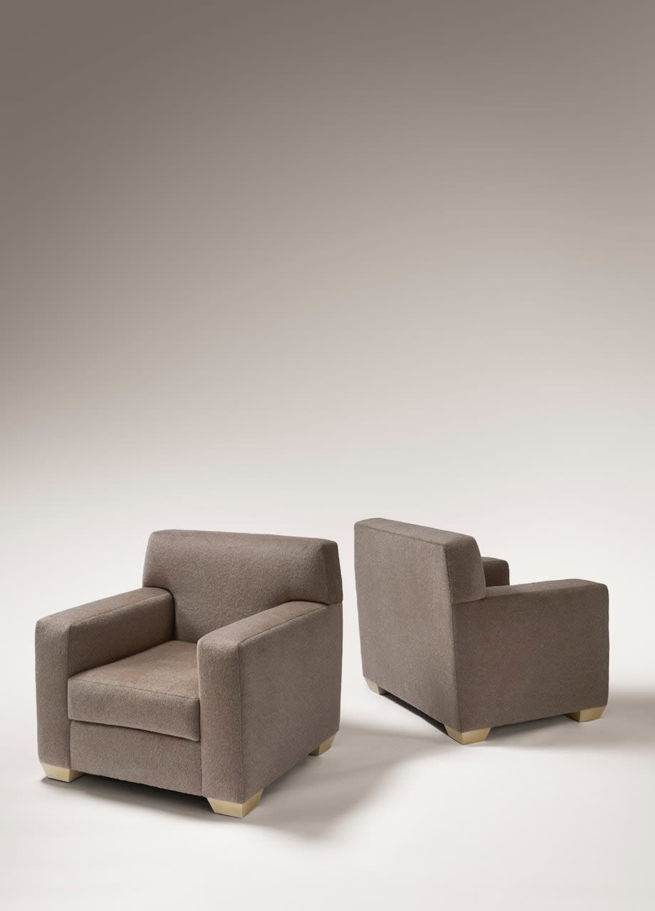 JEAN-MICHEL FRANK, Pair of armchairs , c. 1930