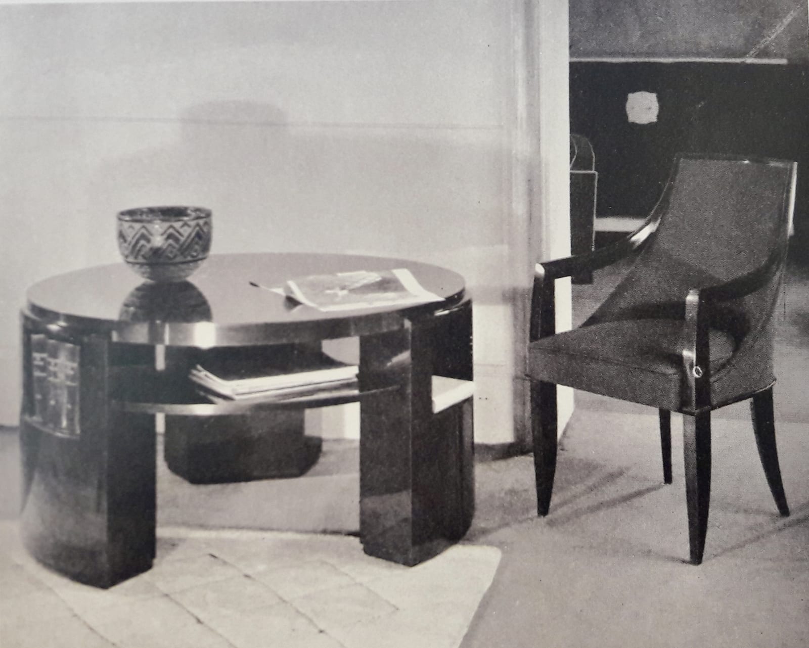 DOMINIQUE, THREE ARMCHAIRS, c. 1930