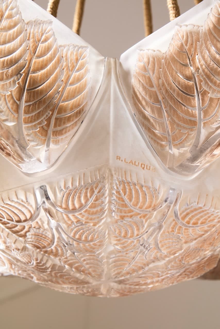 RENÉ LALIQUE, Suspension 'Noisetier' , c. 1924