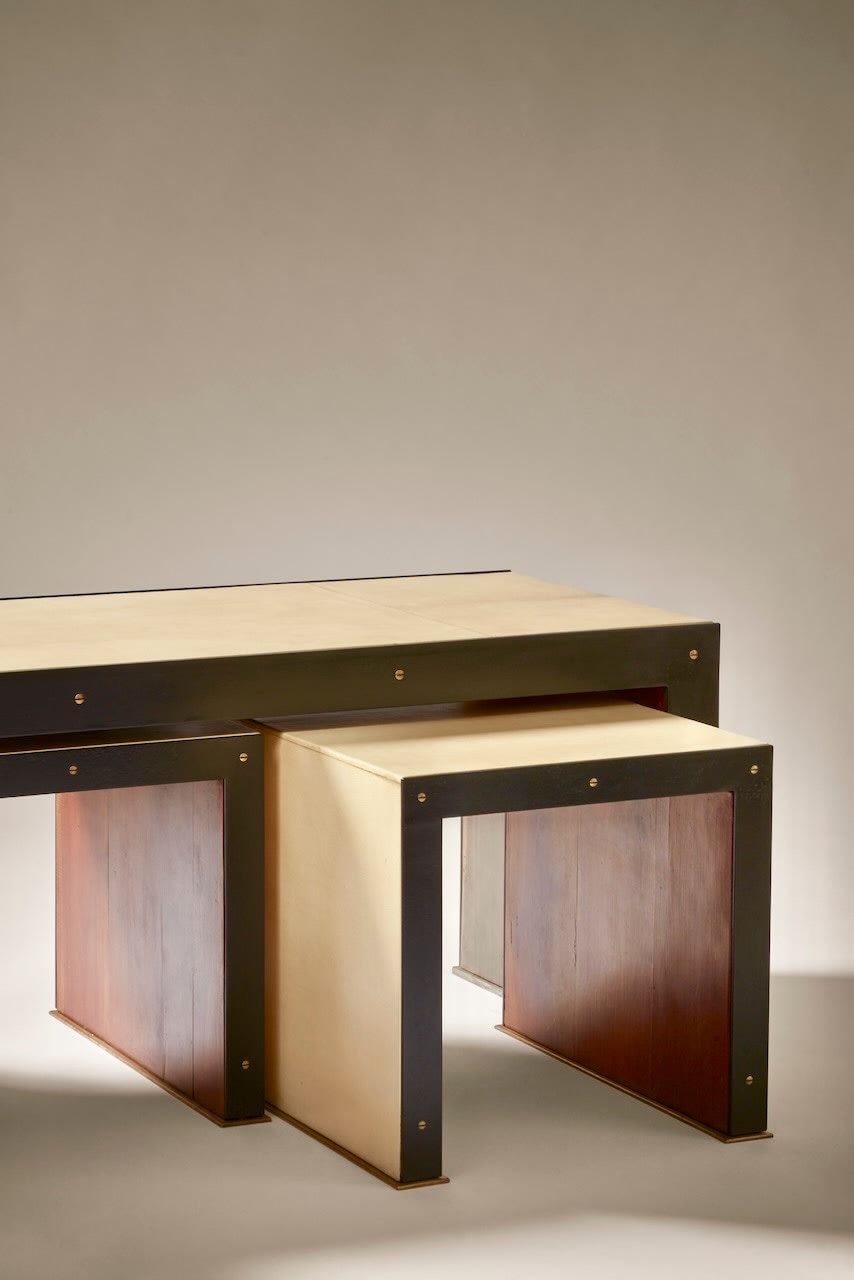 PAUL DUPRÉ-LAFON, NESTING TABLES, c. 1960