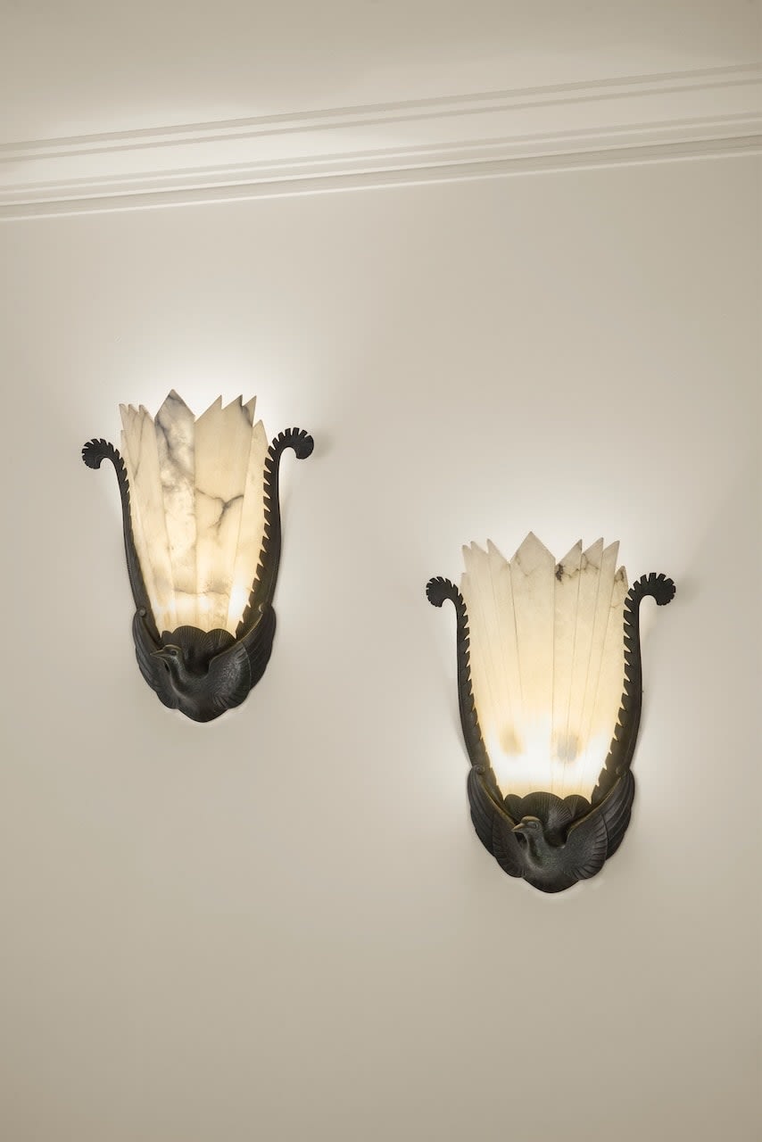 ALBERT CHEURET, Pair of sconces, c. 1925