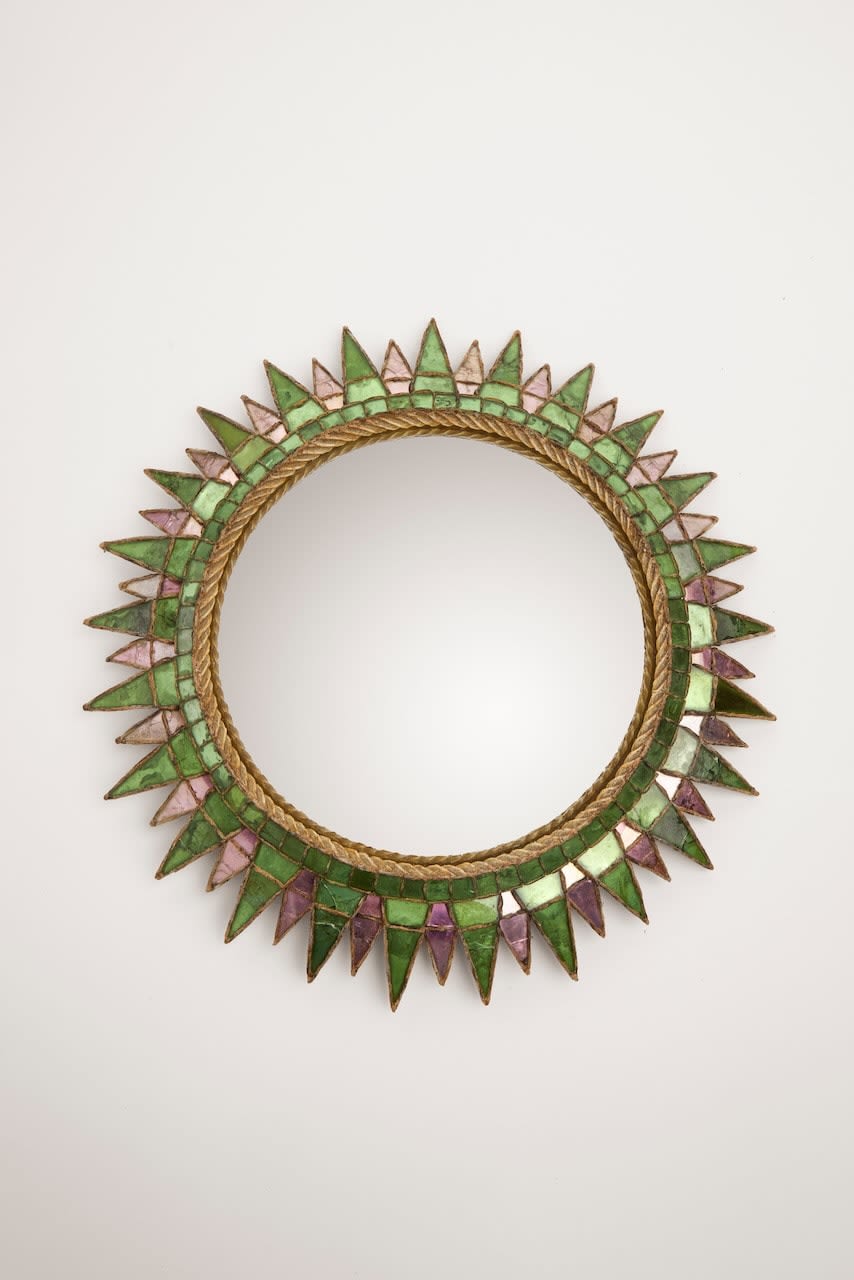 LINE VAUTRIN, 'SOLEIL A POINTES N.3' MIRROR, c. 1955