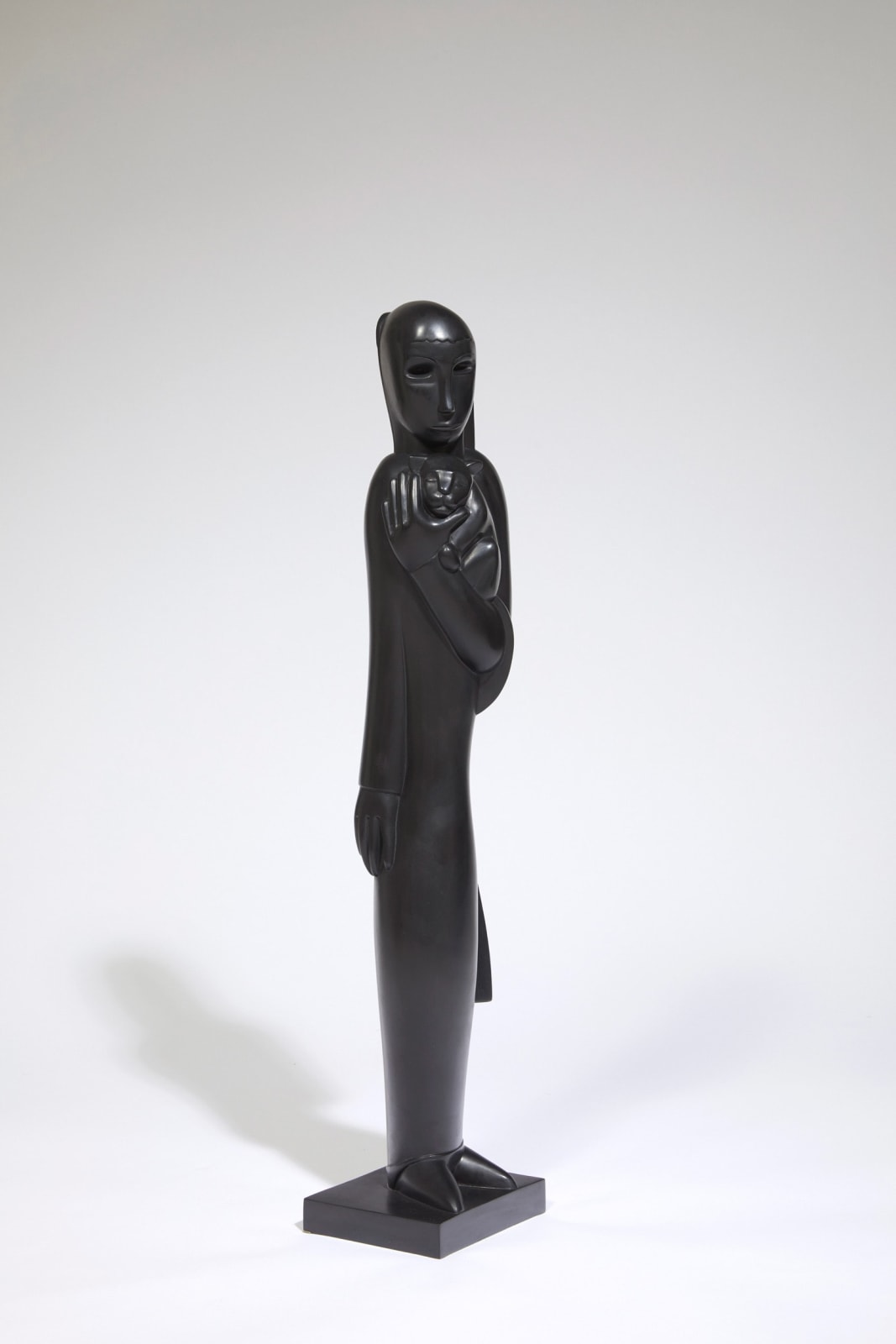 Jean Lambert-Rucki, FEMME AU CHAT, c. 1990