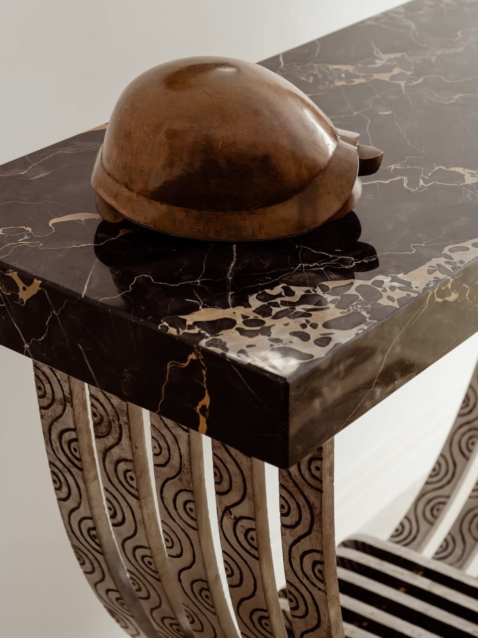 EDGAR BRANDT, CONSOLE TABLE, c. 1930