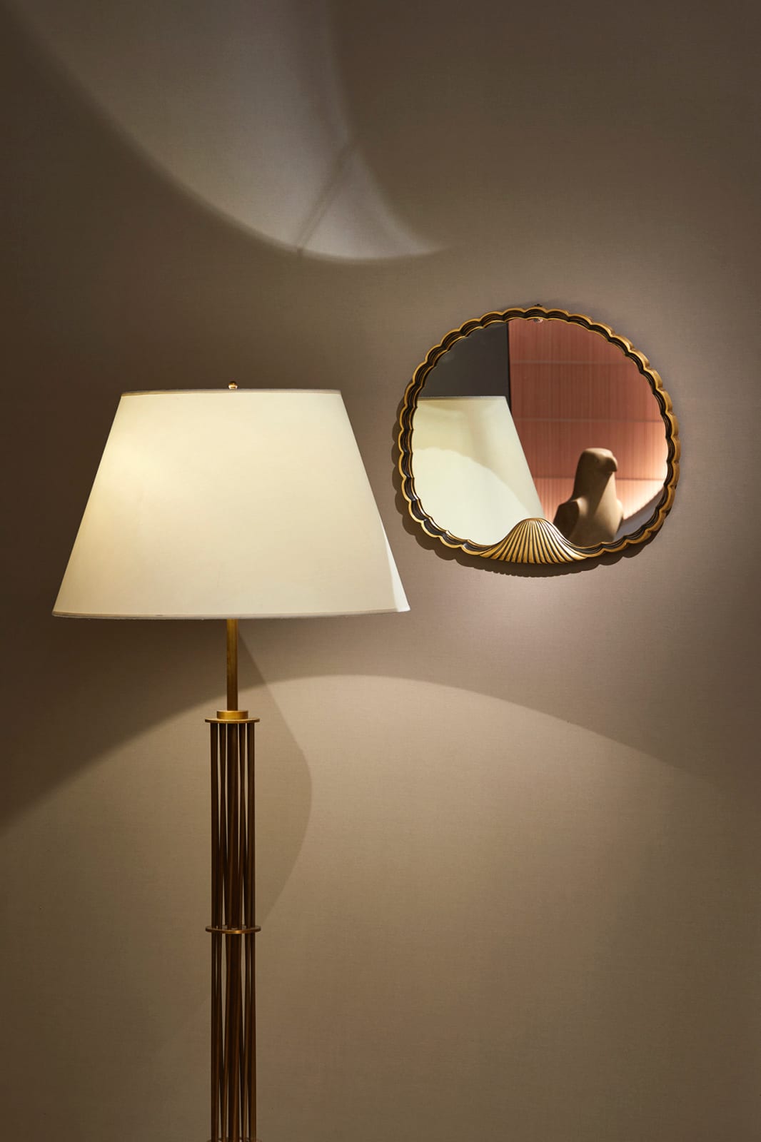 MARC DU PLANTIER, FLOOR LAMP, c. 1940