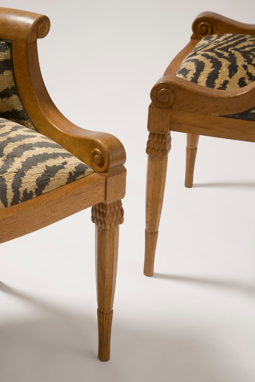 ARMAND-ALBERT RATEAU, Pair of armchairs, c. 1920-1925