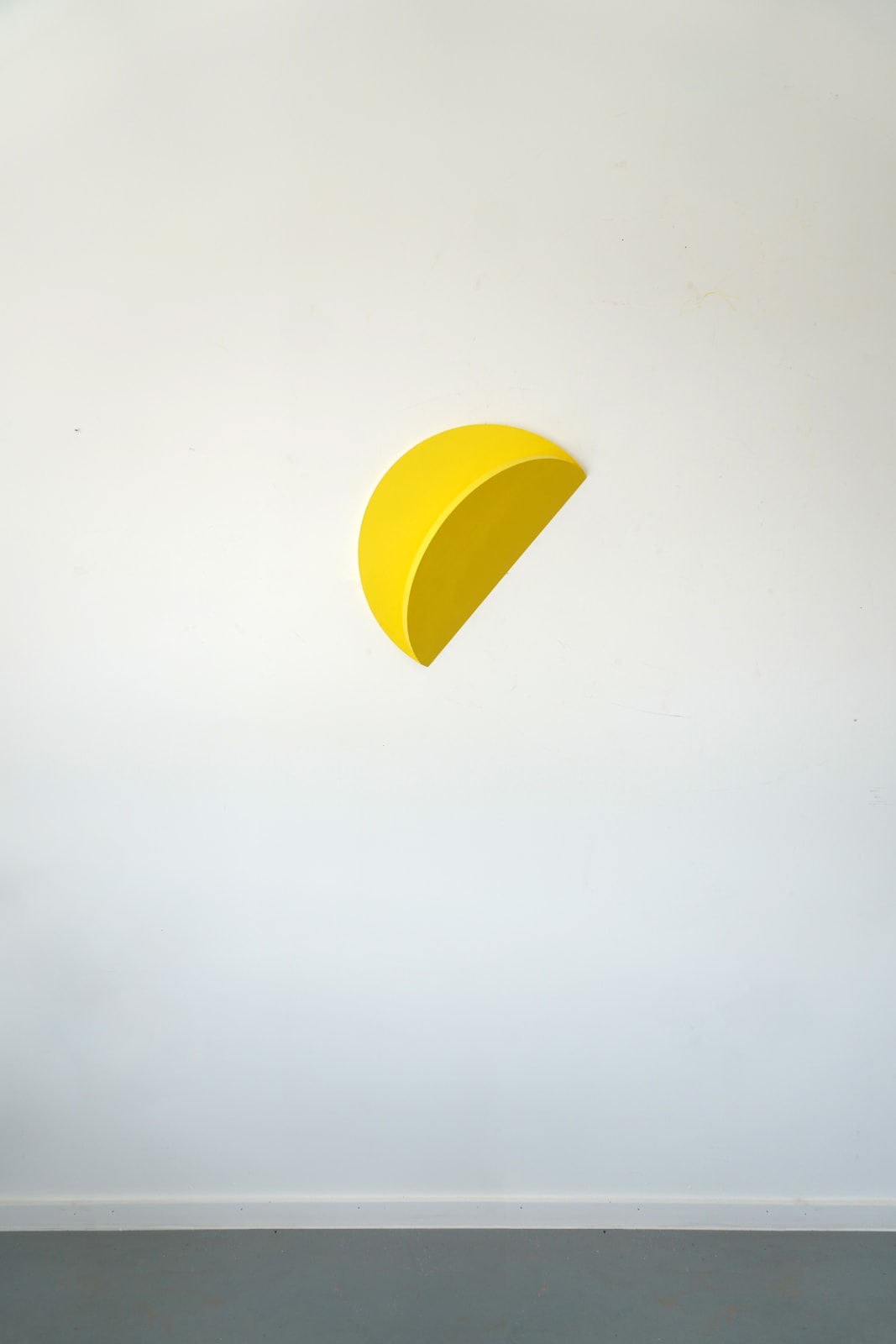 Yellow Folded Circle II-24, 2024