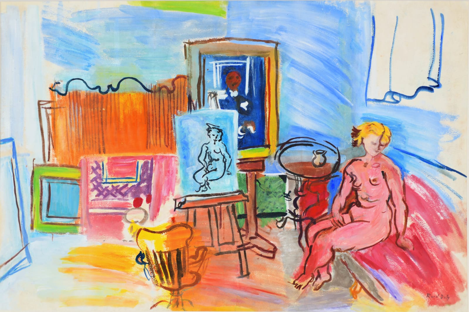 Raoul Dufy, Nu dans l'atelier de l'impasse de Guelma, C.1932