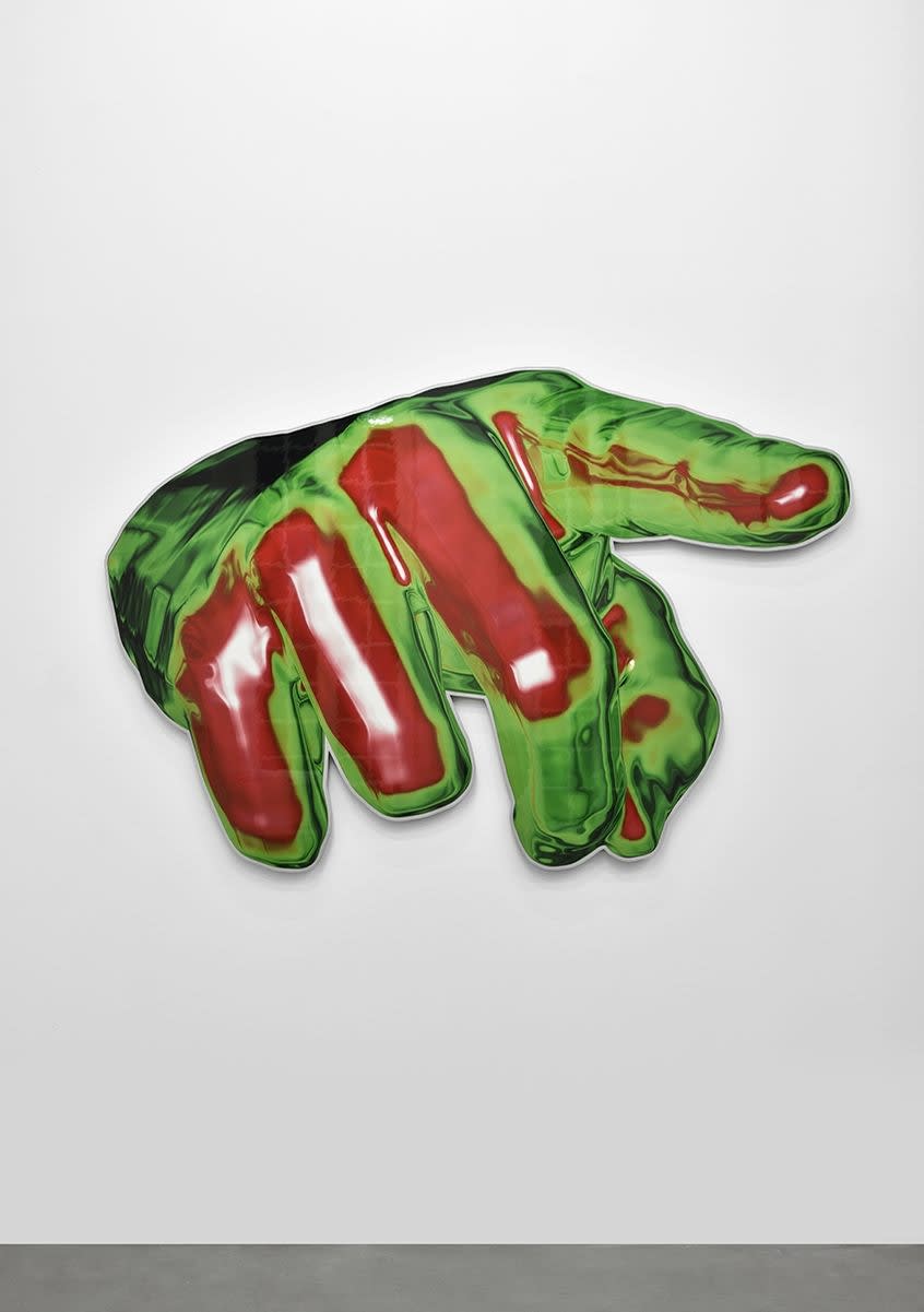 Peter Kogler, Untitled (Hand), 2017