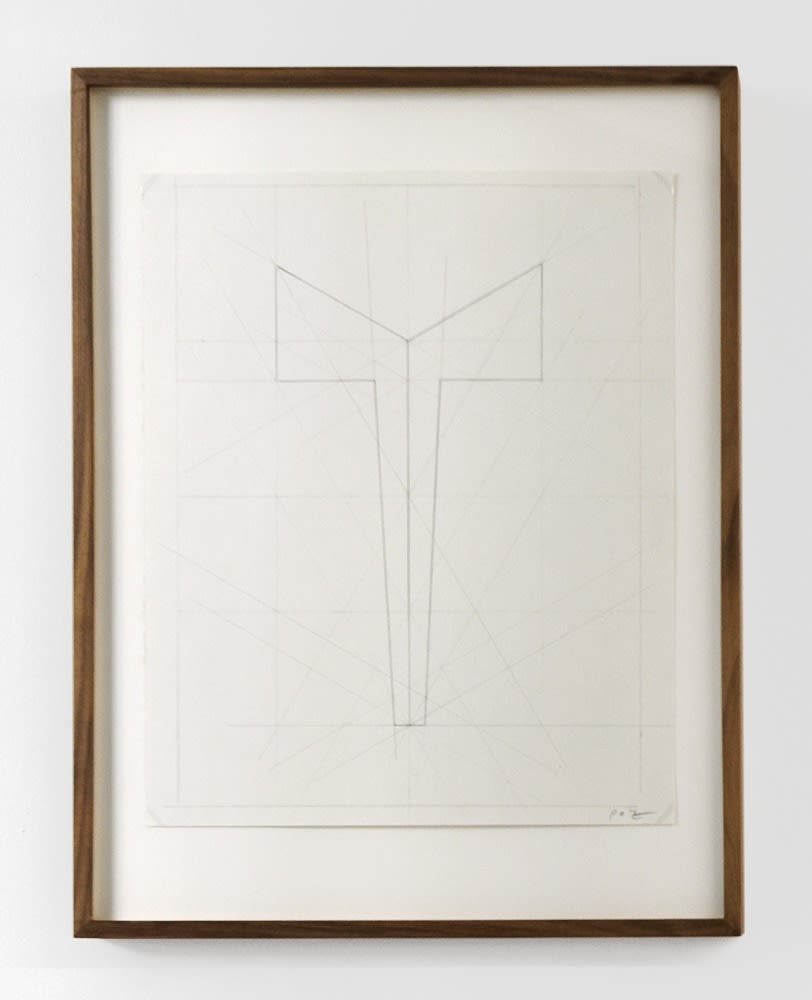 Vaclav Pozarek Untitled (figures with pipes) Oeuvre papier 21 x 30 cm 8.27 x 11.81 in