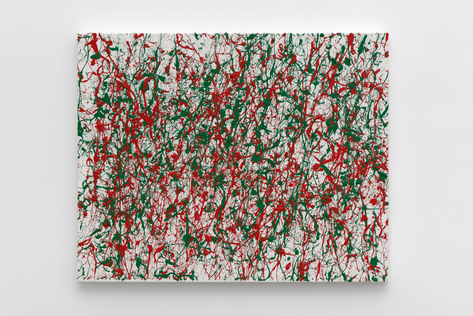Morgan Fisher, Three Gray Paintings (red/green, red/green, red/green), 2022