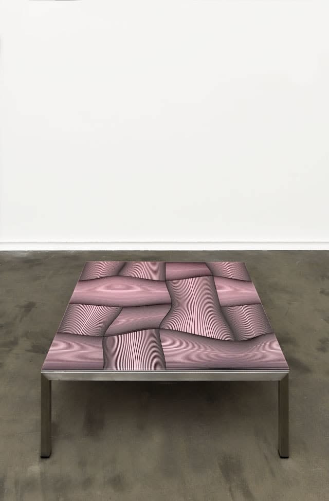 Peter Kogler, Untitled (Table) , 2021