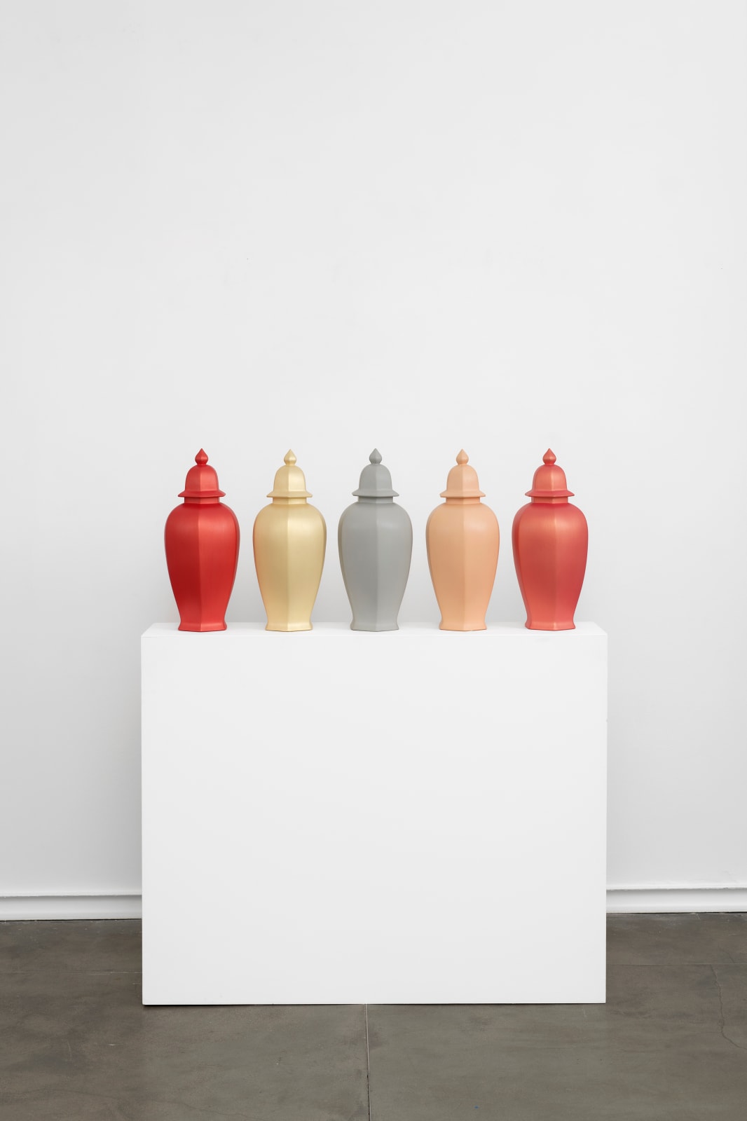 Allan McCollum, Collection of five Perfect Vehicles, 1988