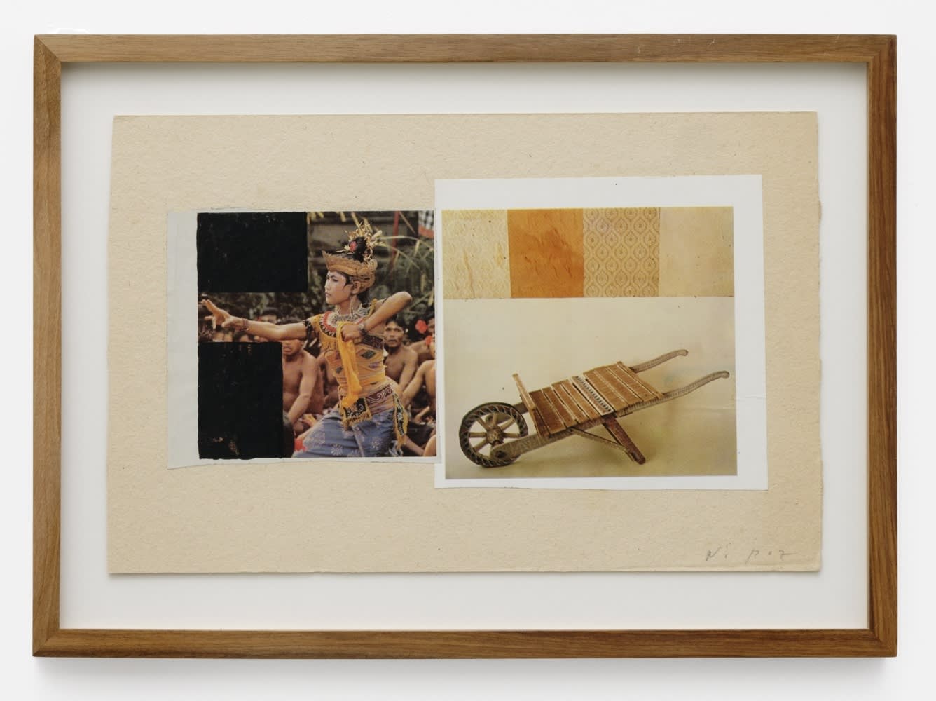 Vaclav Pozarek Ethnographie Collage 22,5 x 35,5 cm 8.66 x 13.78 in