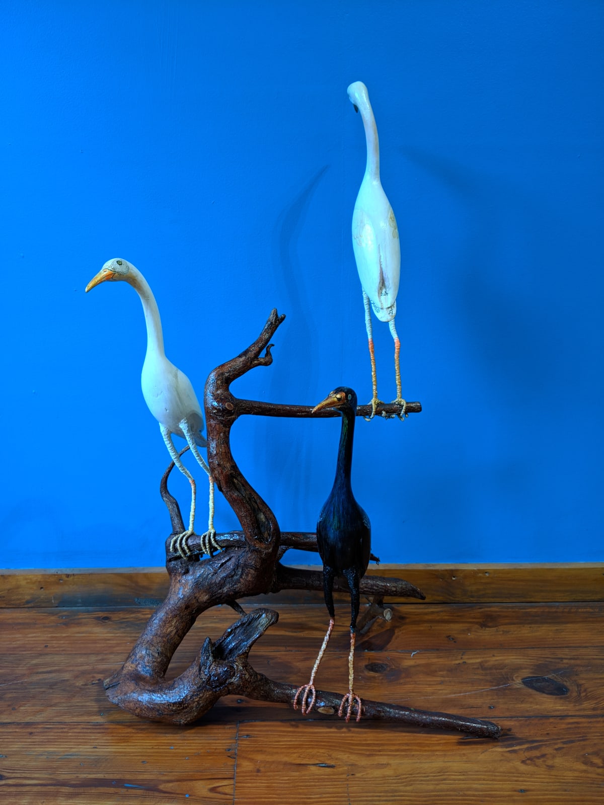 Iguerlio DESCARDES, three herons, 2019