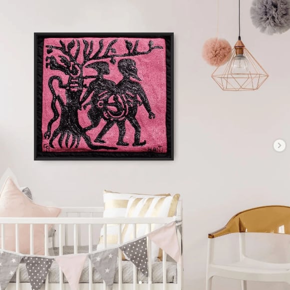 Reynold CLERISIER, Adam & Eve (pink), 2015