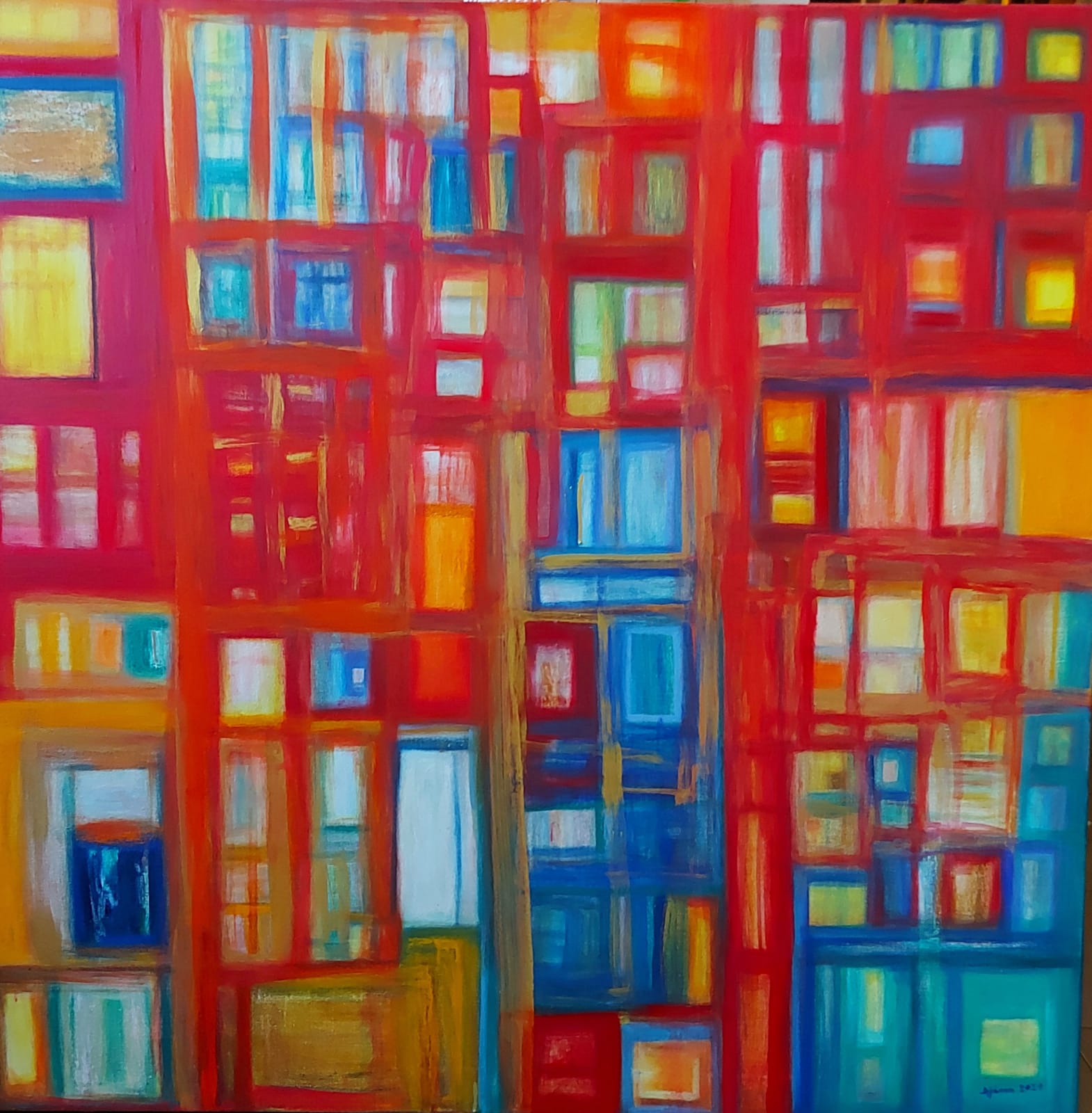 Sergine ANDRE, Red Cities #3, 2022