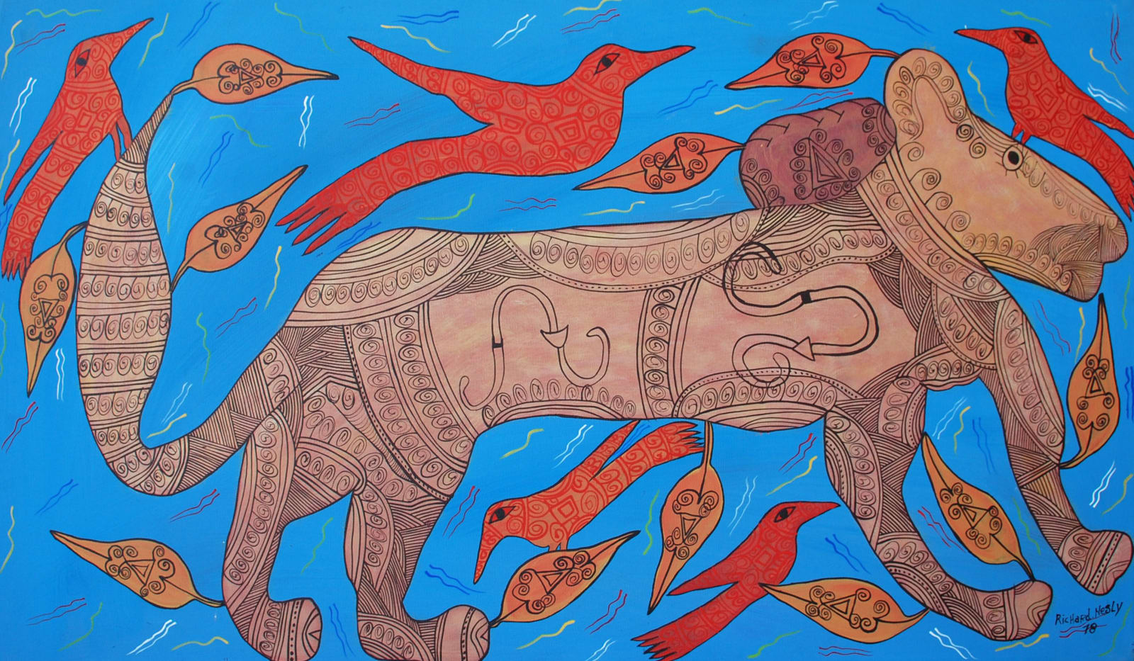 Richard NESLY, Lion, 2018