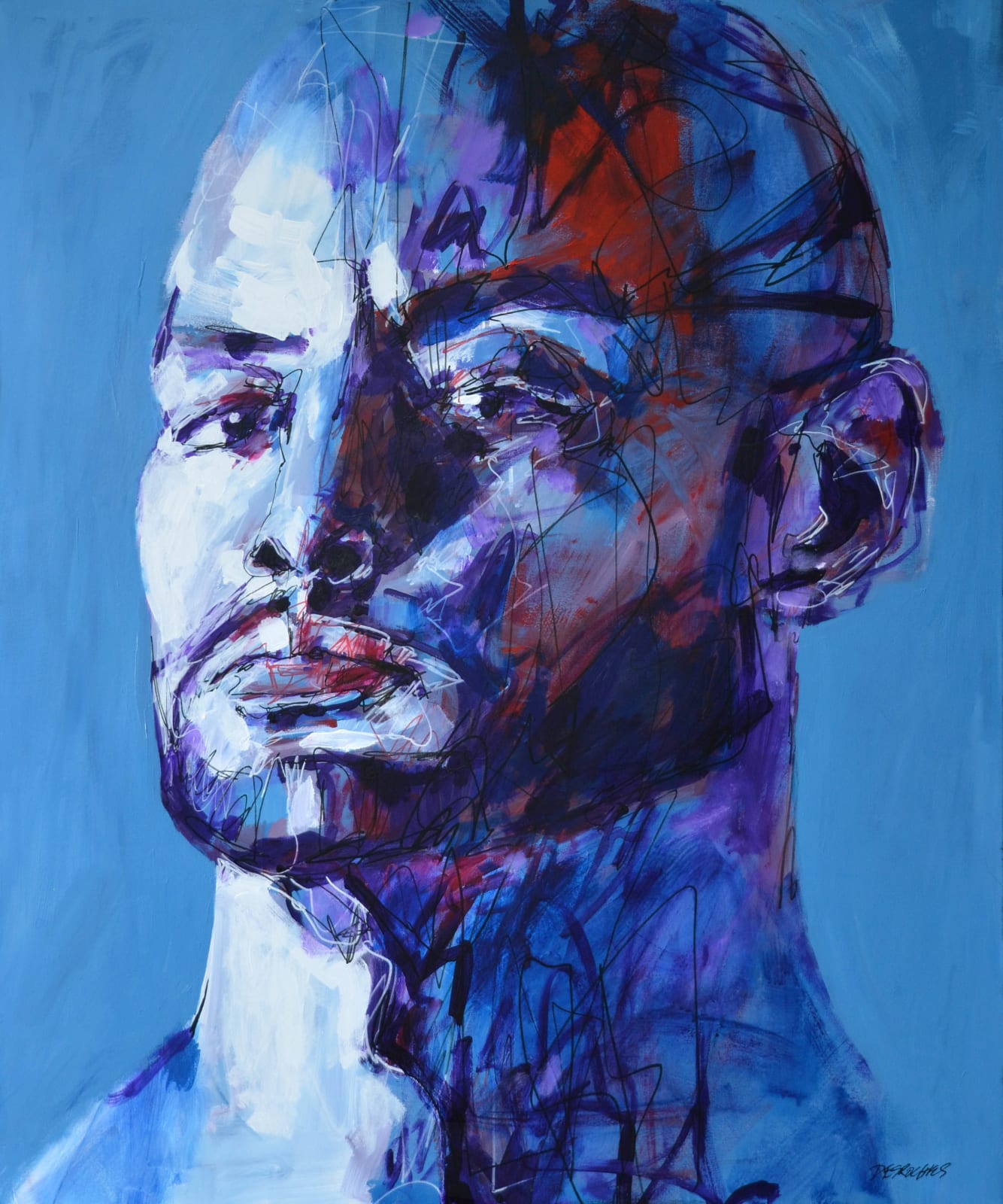 Michel Desroches, The Blue Boy, 2022