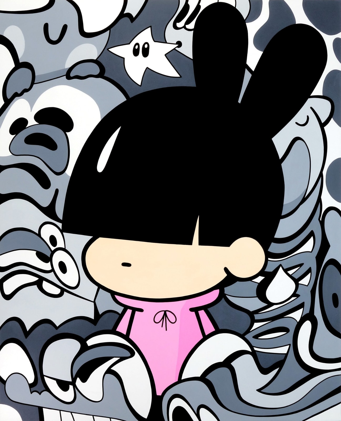 Yeka Haski, Black and white dream, 2024