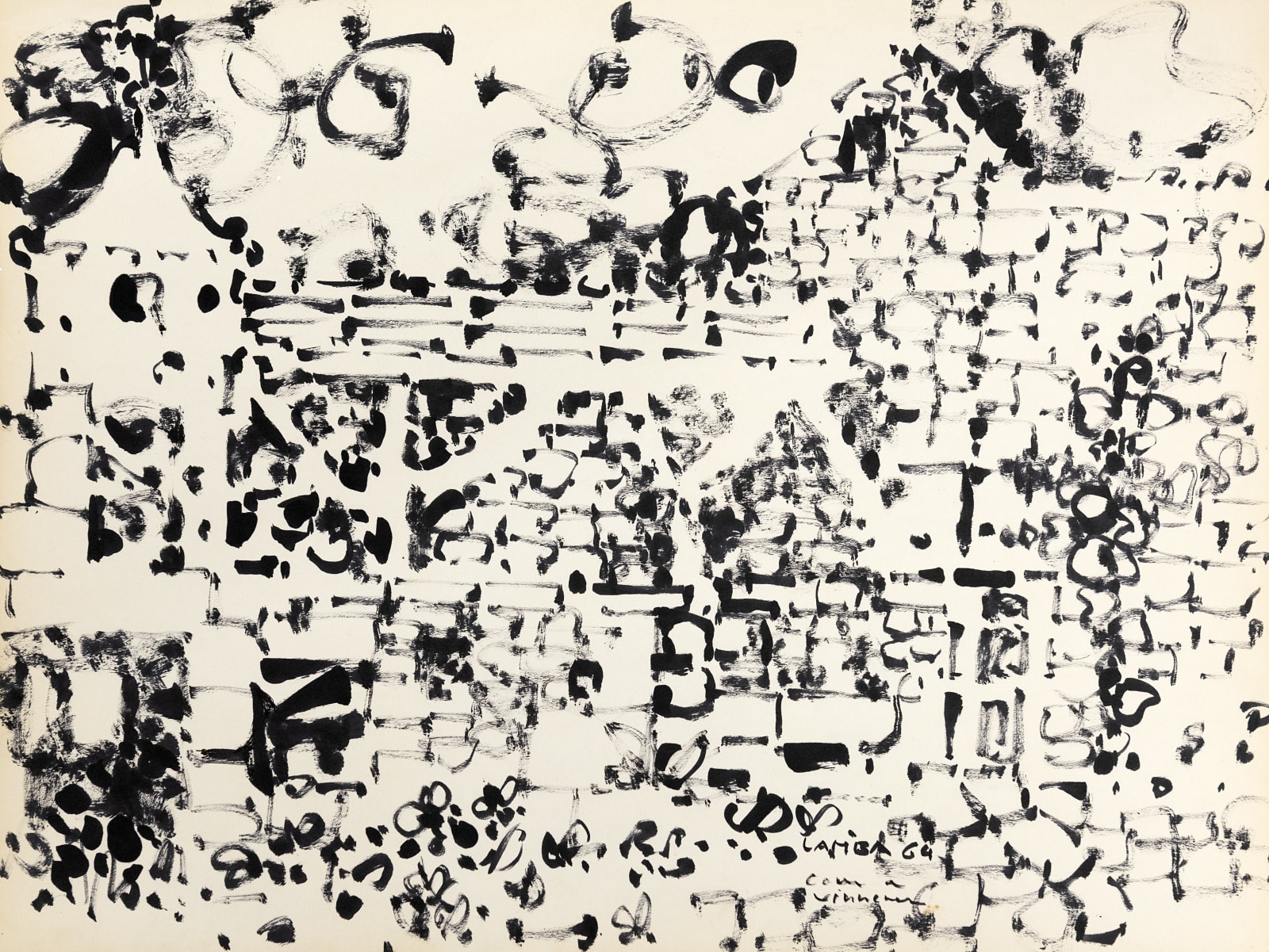 JACQUELINE LAMBA, Cour à Simiane, 1964