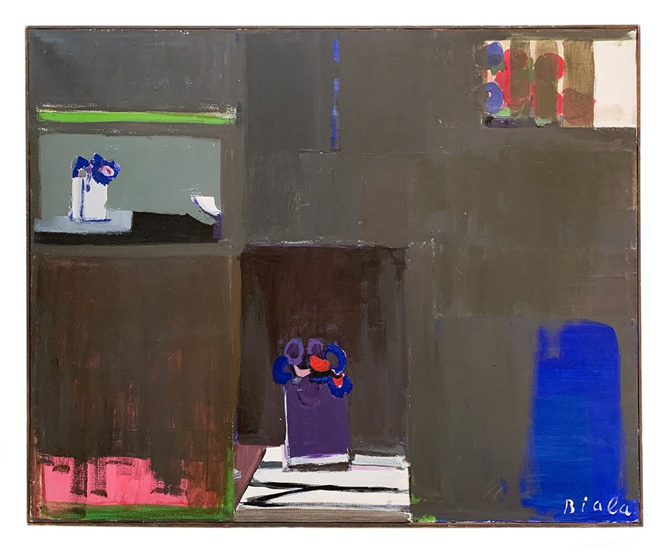 JANICE BIALA, Black Morning with Flowers , 1974